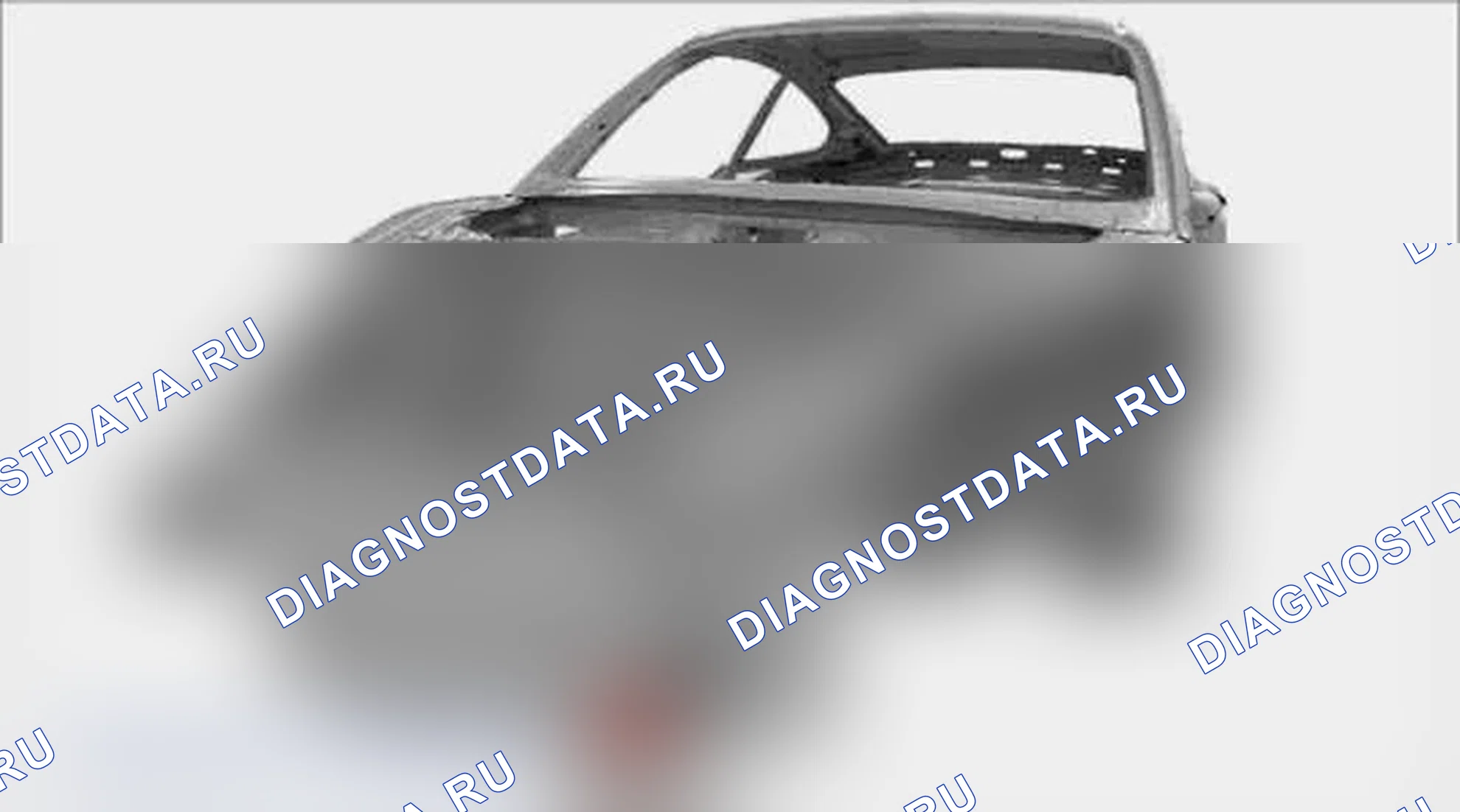 Рис. 820: Удаление передней секции пола. Porsche 911 GT3 997