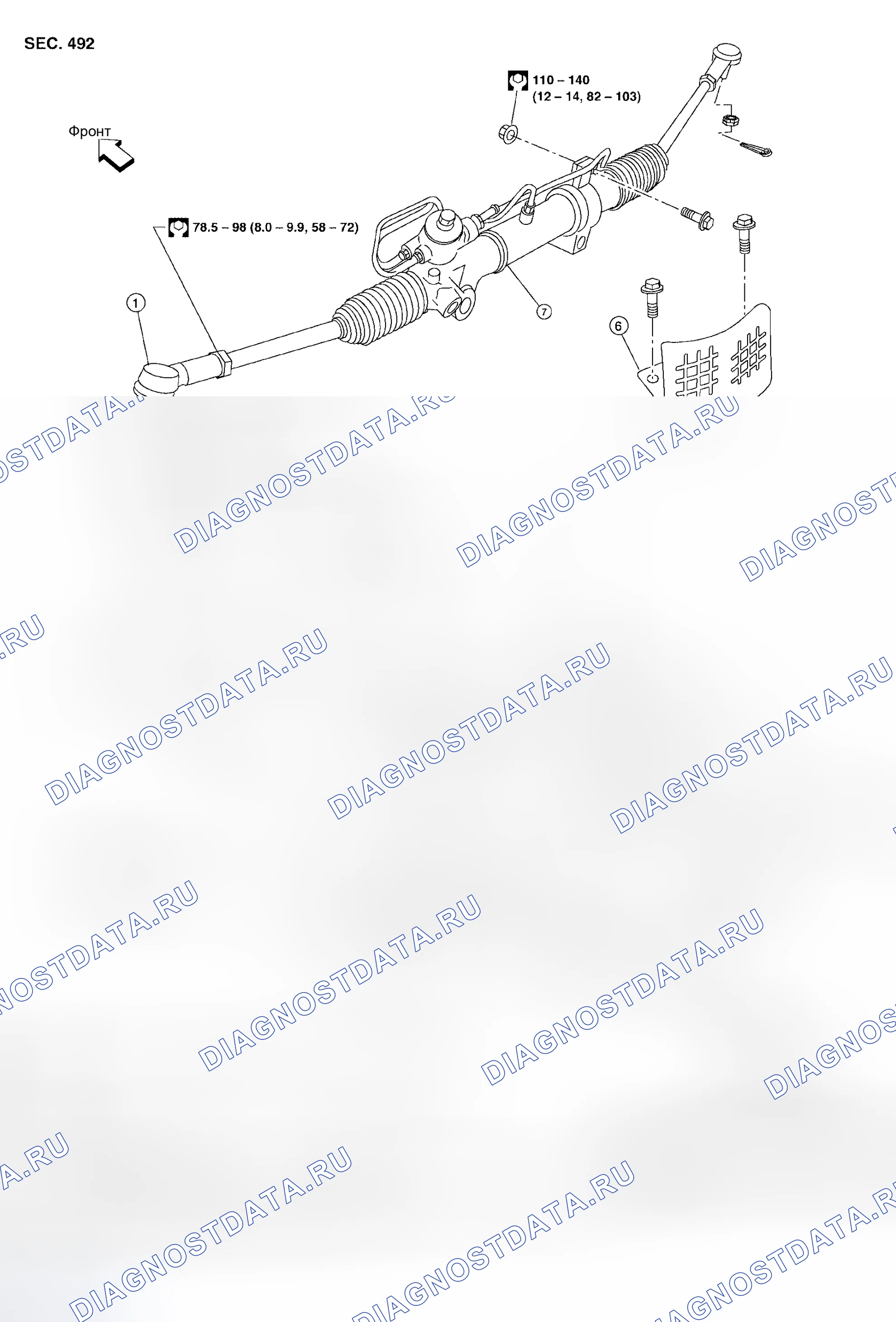 Рис. 39: Демонтаж и монтаж. Nissan Altima L31 рестайлинг