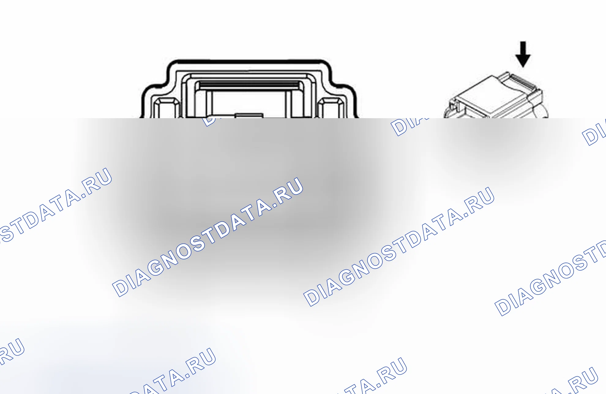 Рис. 354: B119 Многоосевой датчик ускорения (Ugn или Uvz). Cadillac ATS I