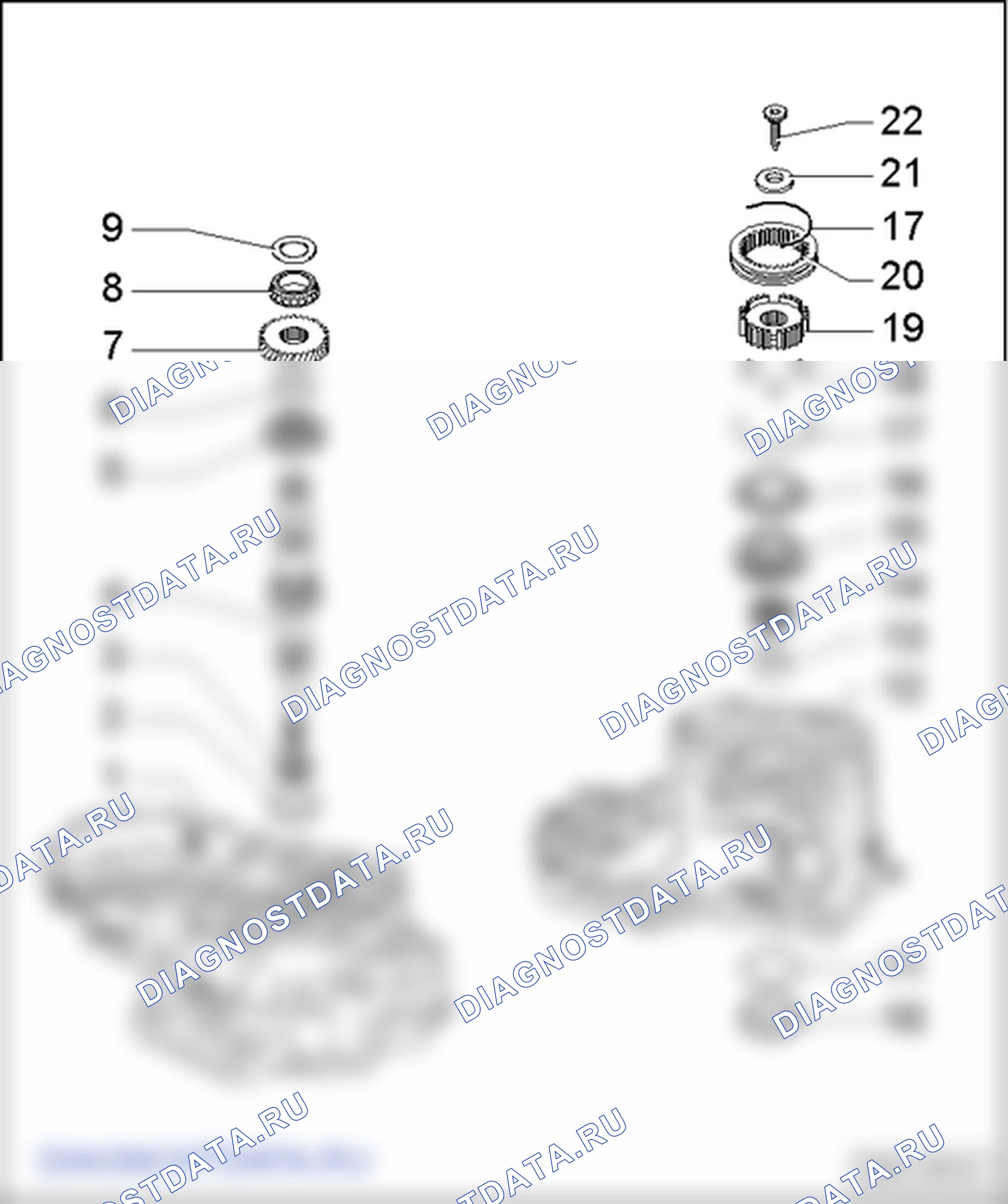 Первичный вал (5-ступенчатая МКП 0A4). SEAT Altea I
