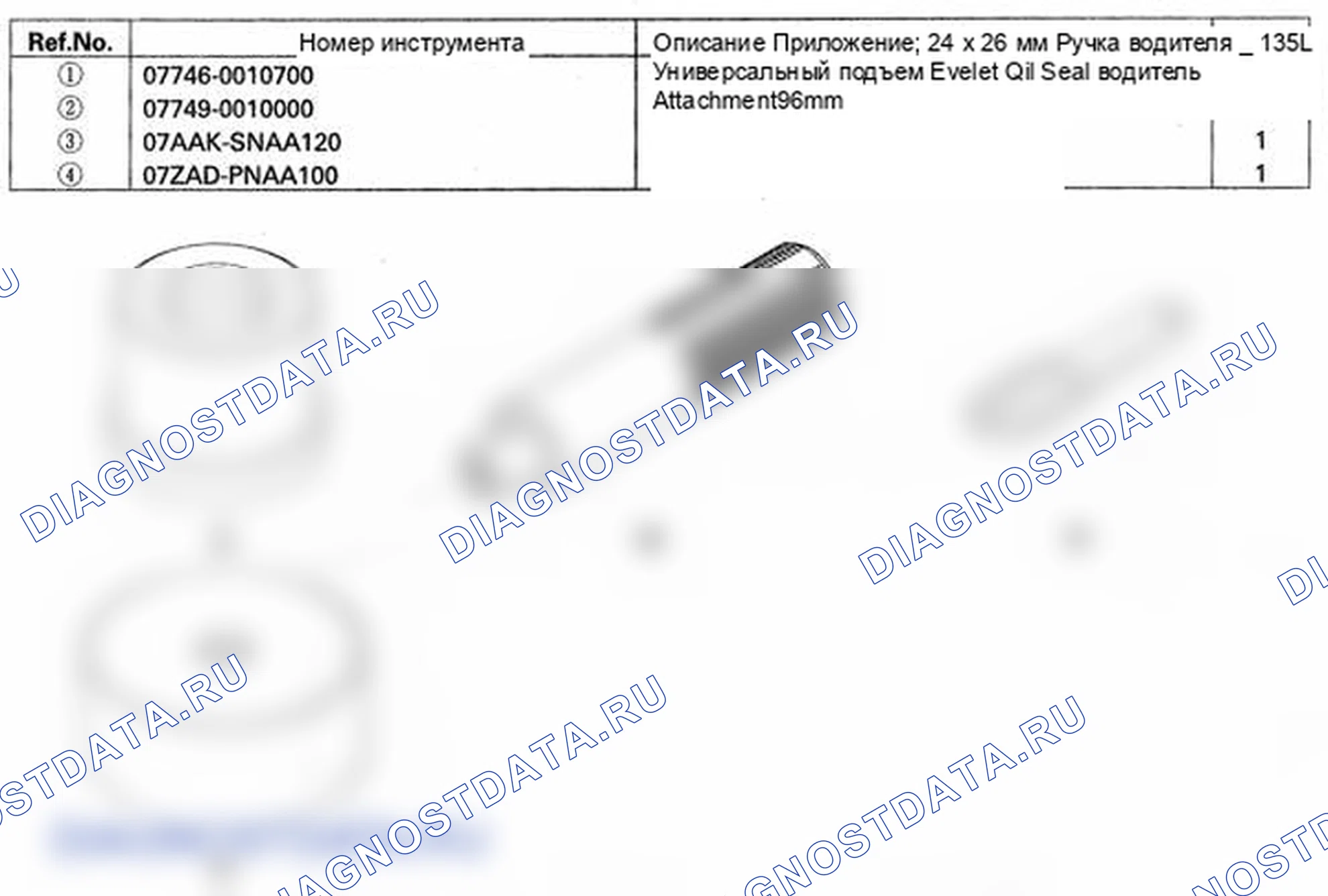 Рис. 195: Специальные инструменты. Honda Element YH2 рестайлинг