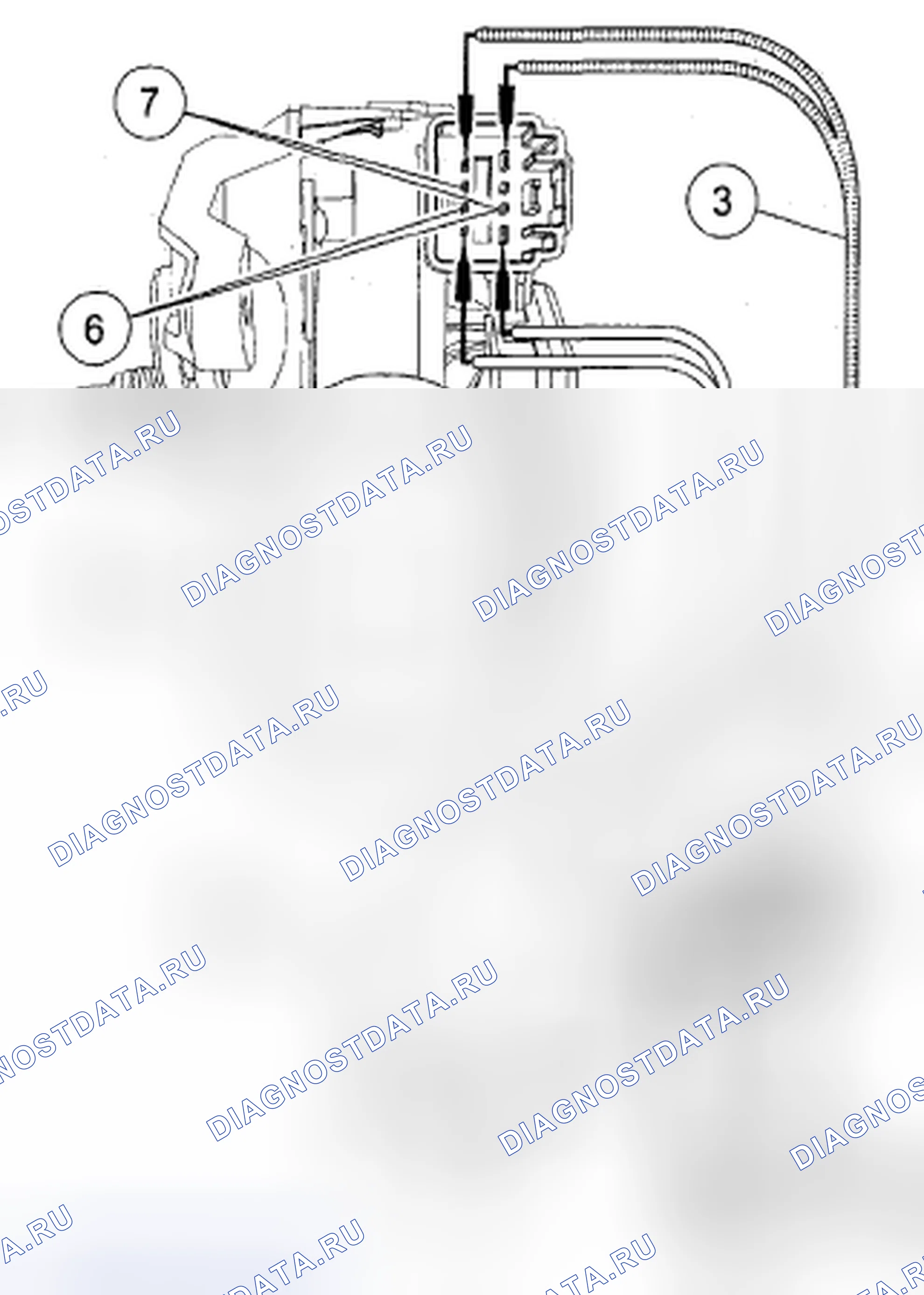 Рис. 7: Реле насоса омывателя (интегральное). Mazda Tribute II