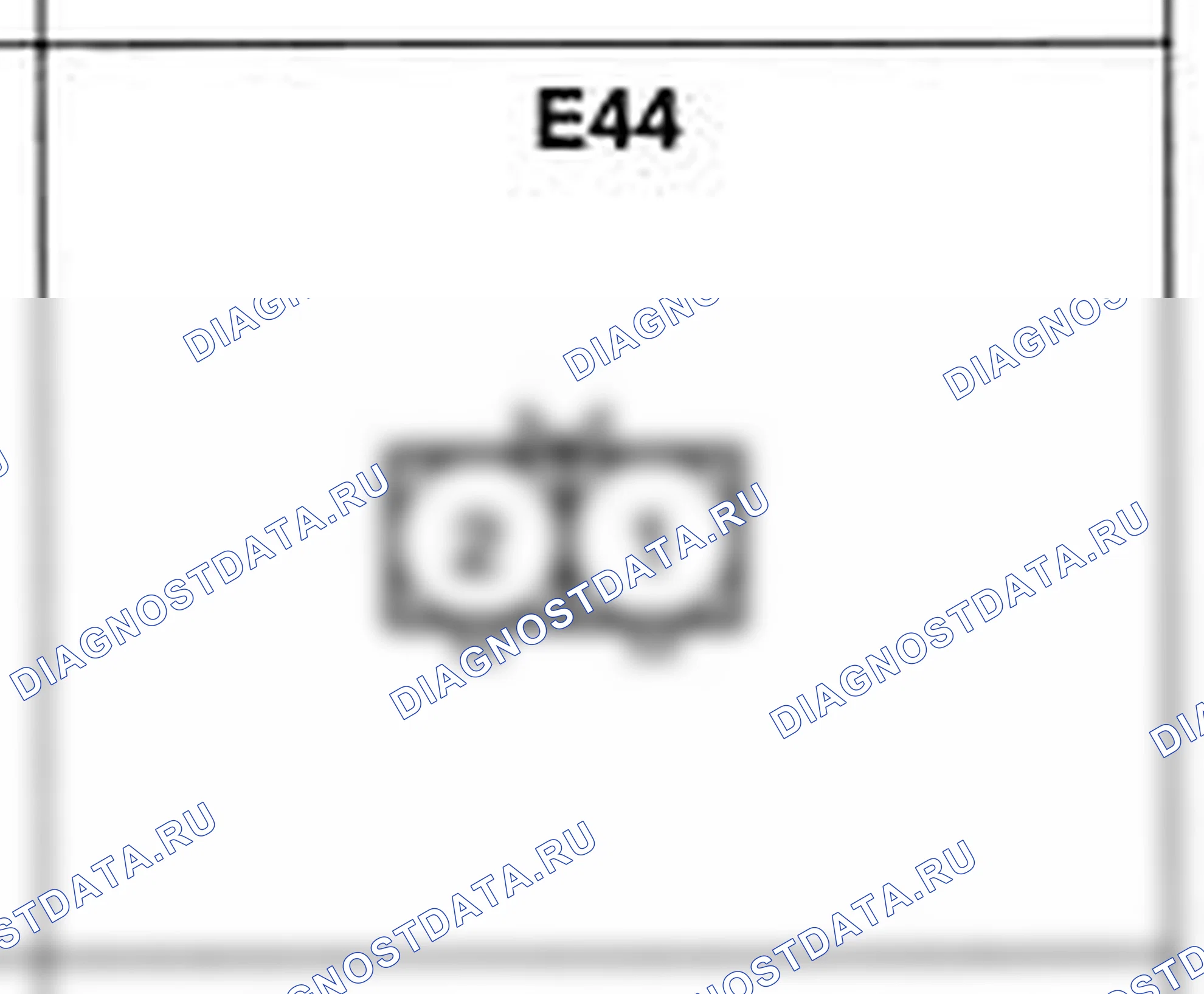 Распиновка разъёма E44 — жгута двигателя. Hyundai Accent LC