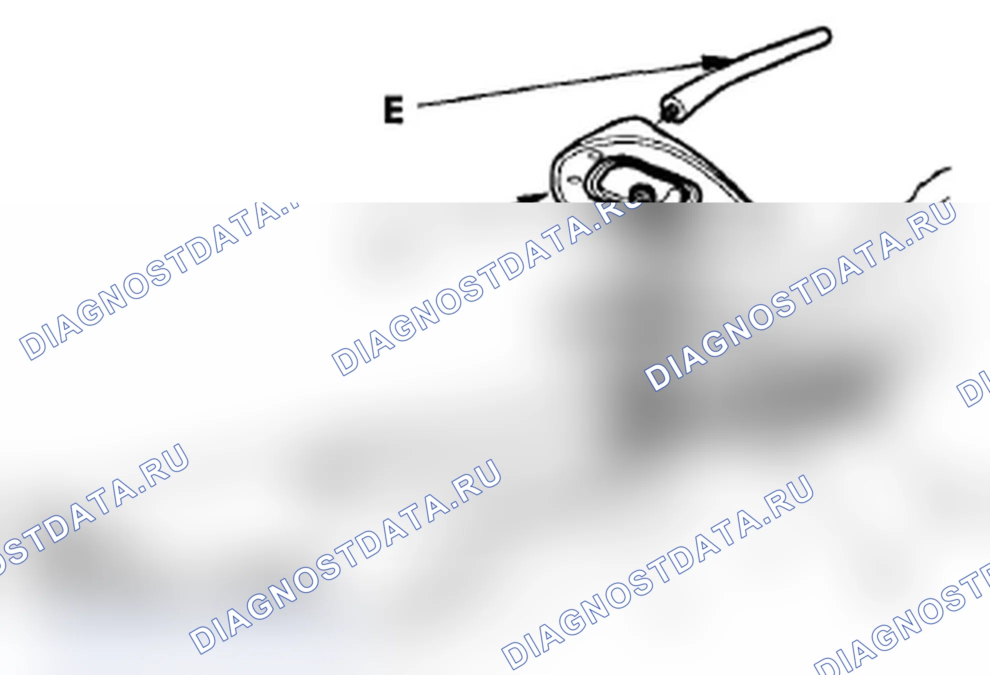 Рис. 214: Замена антенны AM/FM/XM. Acura RDX I