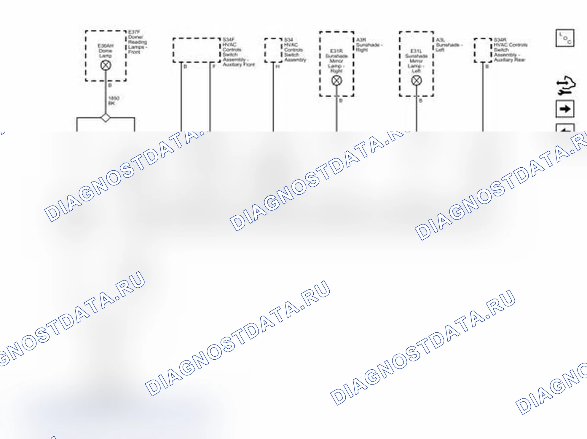 Рис. 189: Схема электропроводки G348 (2 из 2). Chevrolet Express G1500 