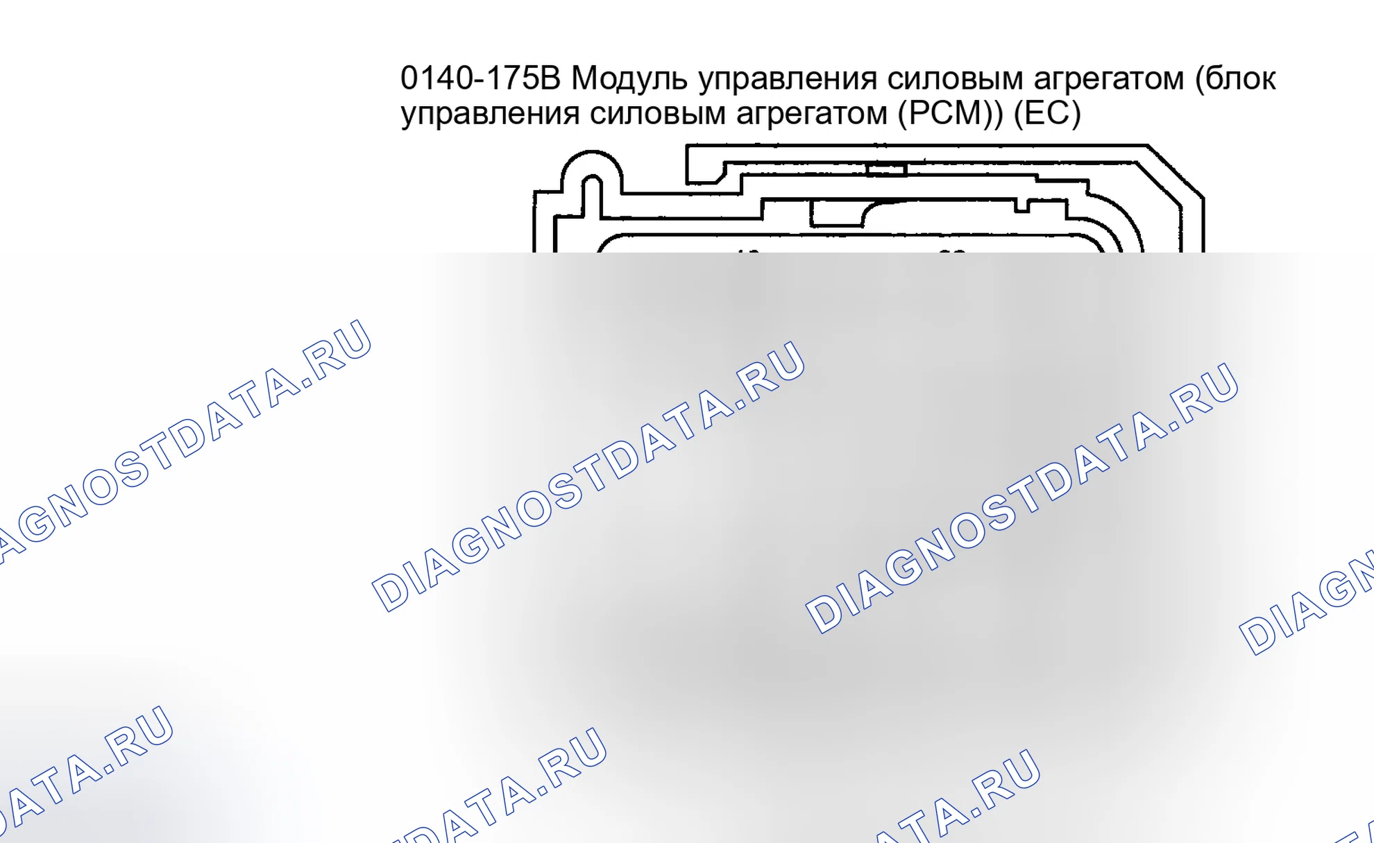 Рис. 1: ВИДЫ РАЗЪЕМОВ С ТОРЦА - СИСТЕМЫ УПРАВЛЕНИЯ. Mazda Tribute I рестайлинг