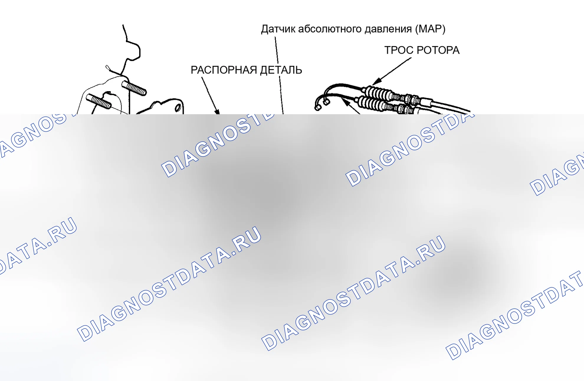 Рис. 10: Снятие / установка корпуса дроссельной заслонки. Honda Accord VI