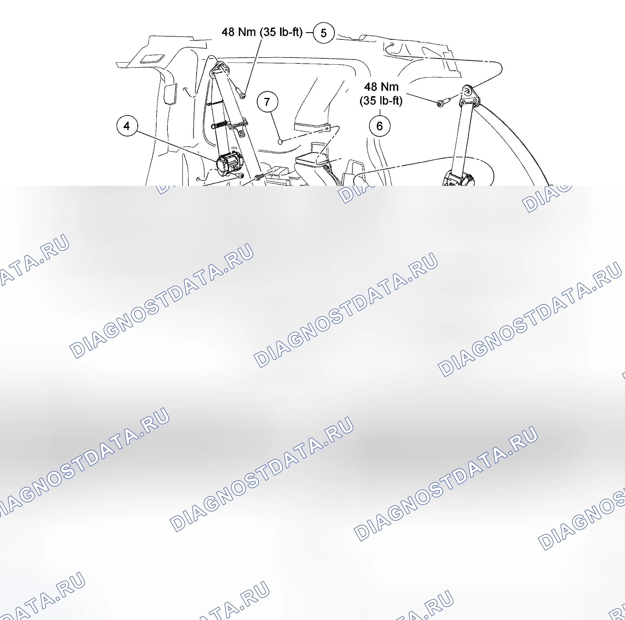 Рис. 4: Демонтаж и монтаж. Ford Five Hundred I