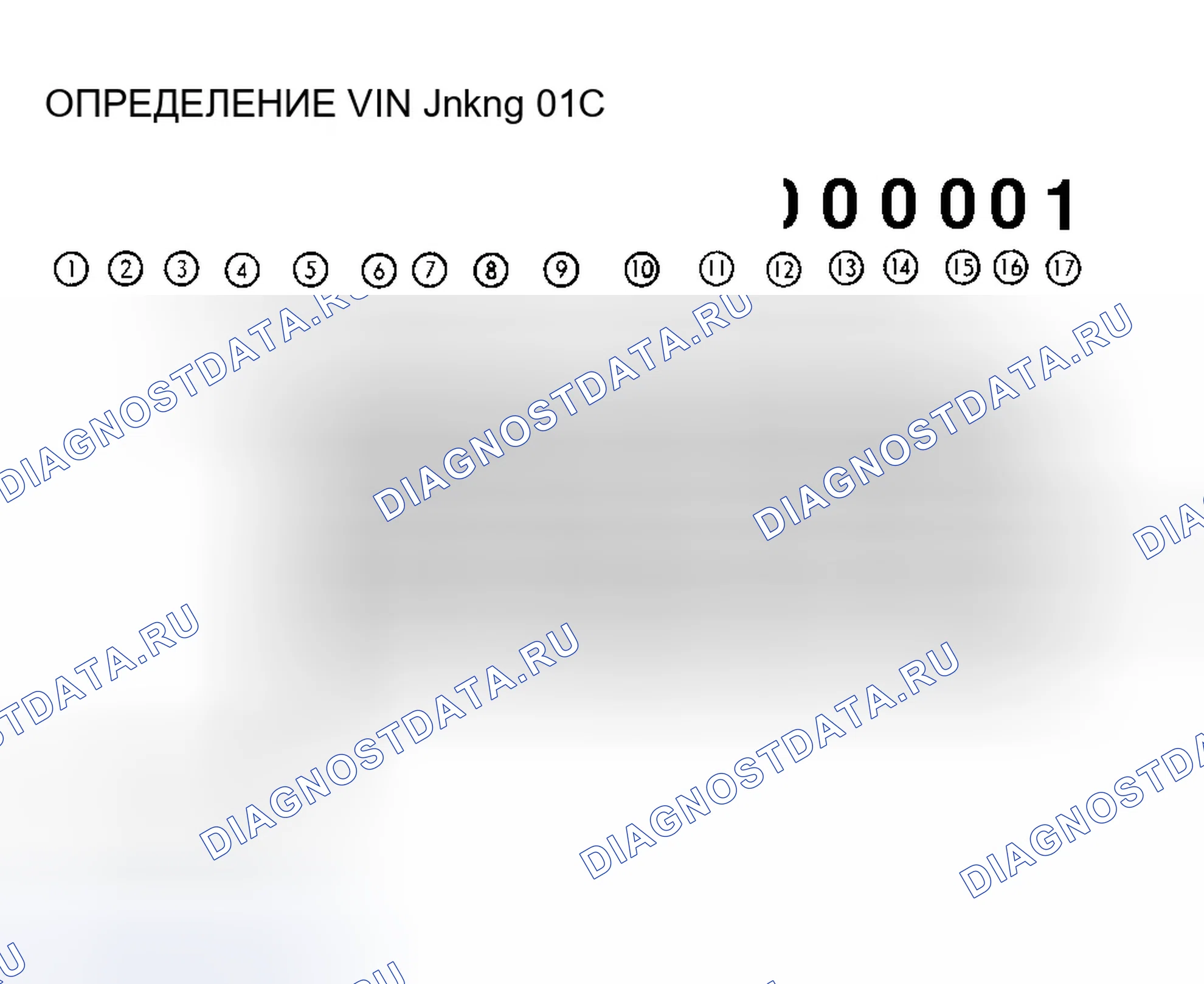 Рис. 4: Определение VIN. Infiniti QX4 I