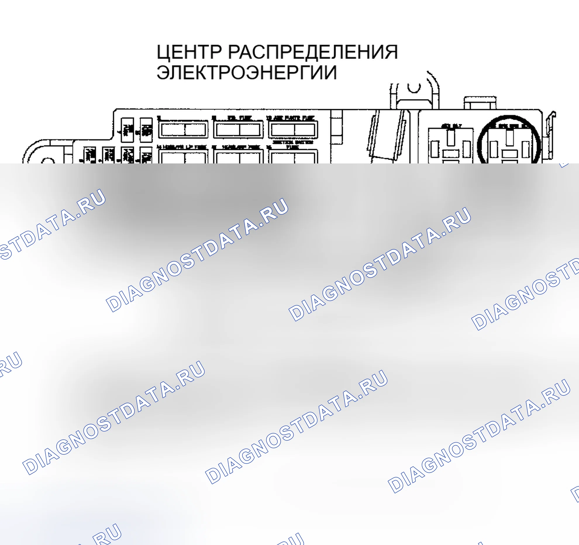 Рис. 47: Клеммы и расположение разъема реле управления вентилятором высокоскоростного радиатора. Chrysler Cirrus I