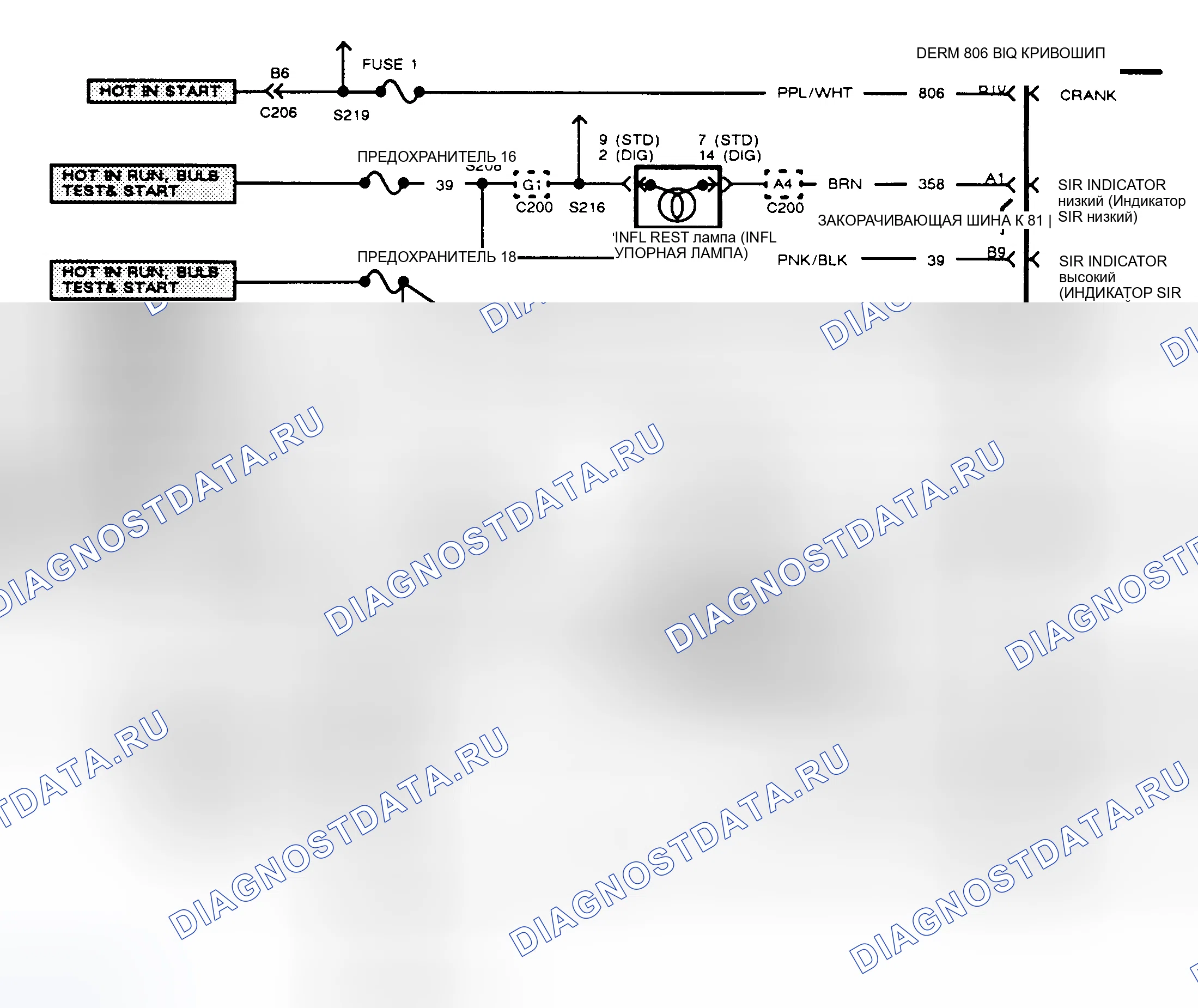 Рис. 22: электросхемы. Buick Electra Park Avenue 