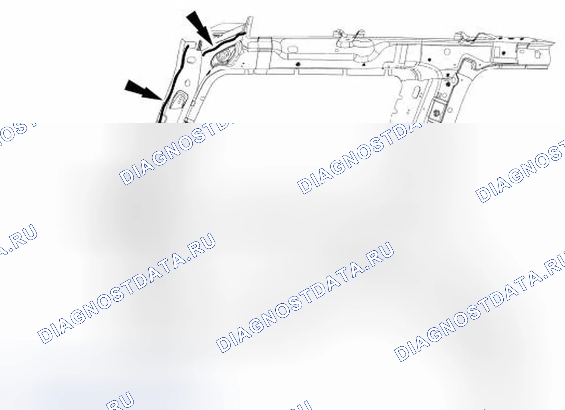 Рис. 96: Угол панели четверти. Ford Expedition III