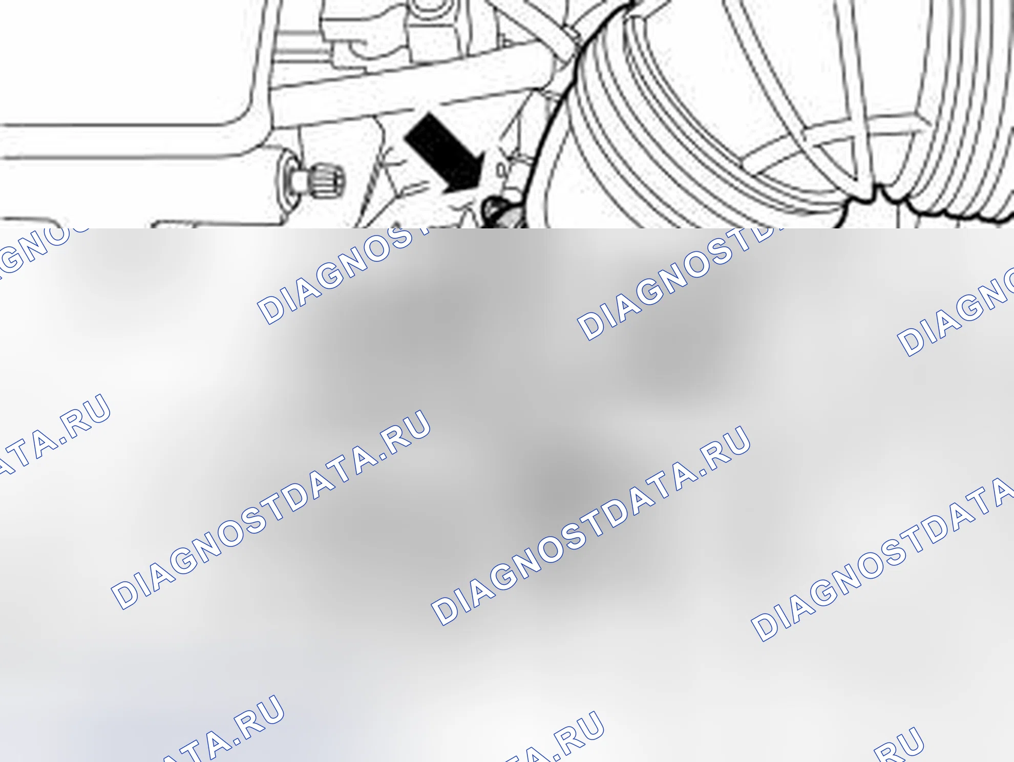 Рис. 33: Снятие корпуса дросселя. Volvo V70 II