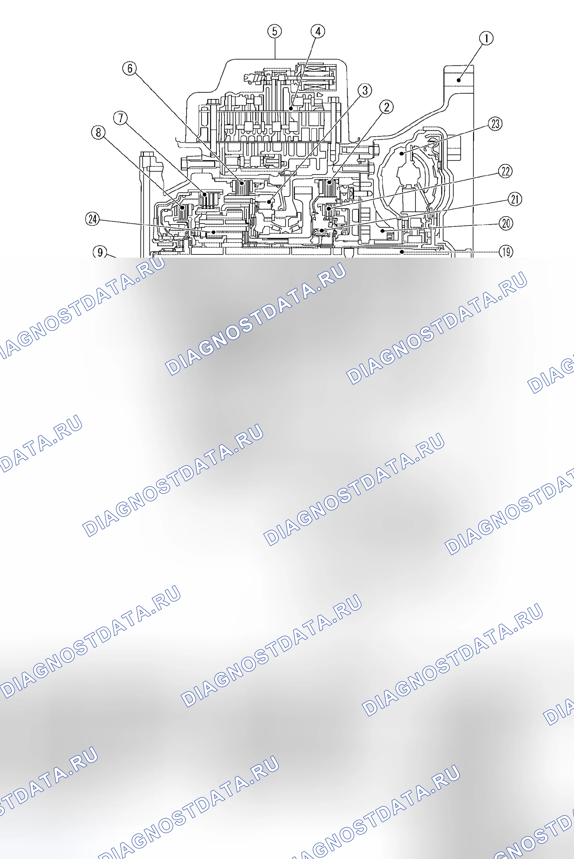 Рис. 1362: Поперечное сечение. Nissan Altima L31 рестайлинг