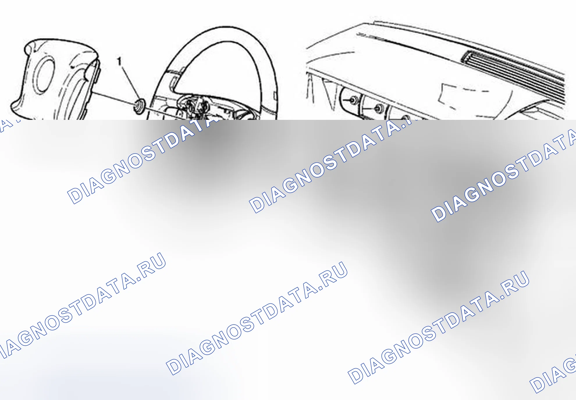 Рис. 21: Замена рулевого колеса. Cadillac DTS I