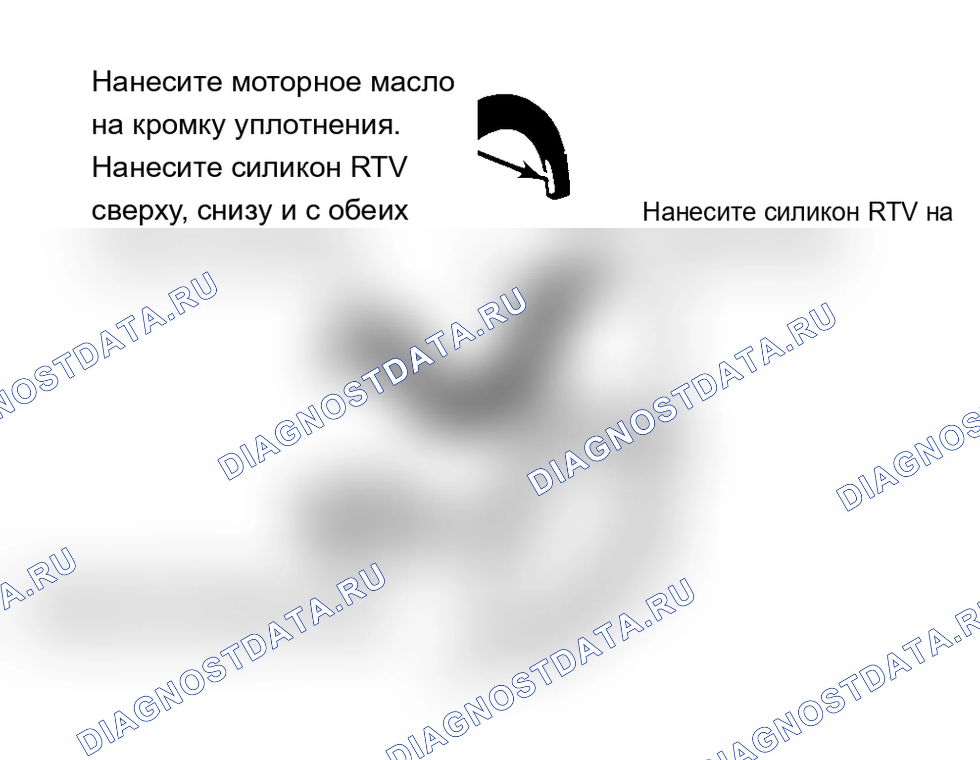 Рис. 31: Установка типичного разрезного резинового уплотнения. Jeep Wrangler I