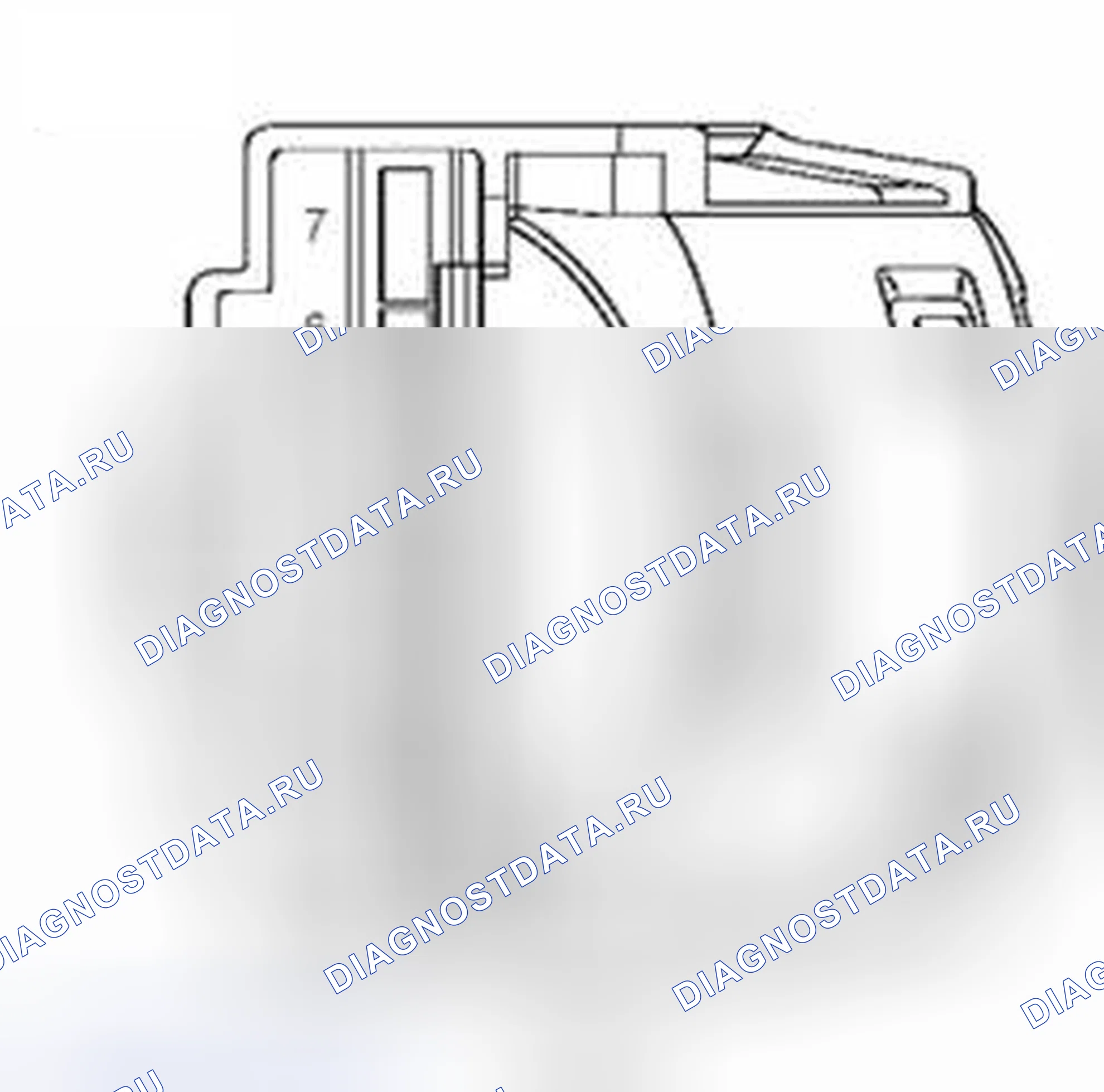 Рис. 876: Расположение терминалов. Ford Pickup F250 Super Duty II