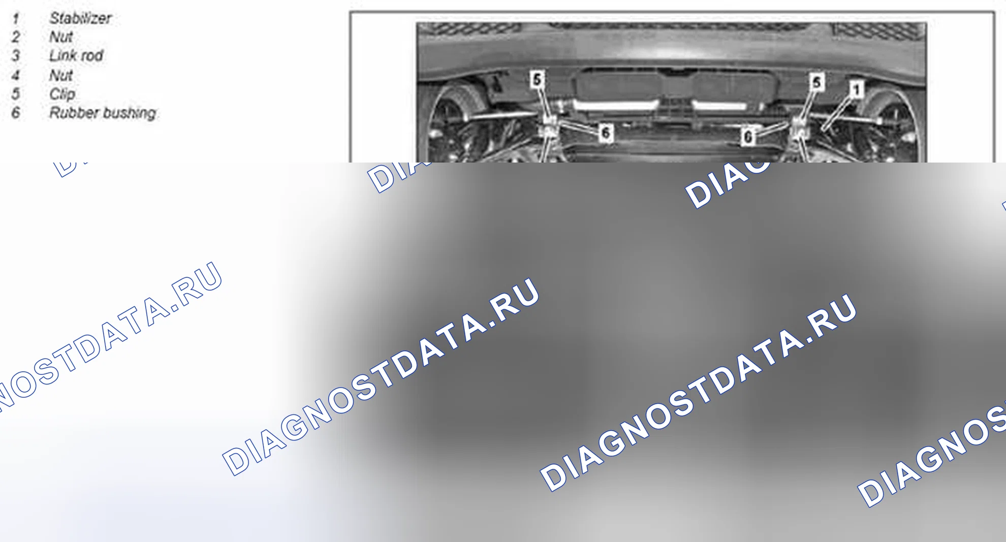 Рис. 26: Снять / установить штангу переднего стабилизатора - AR32.35-P-2050MCU. Kia Soul I