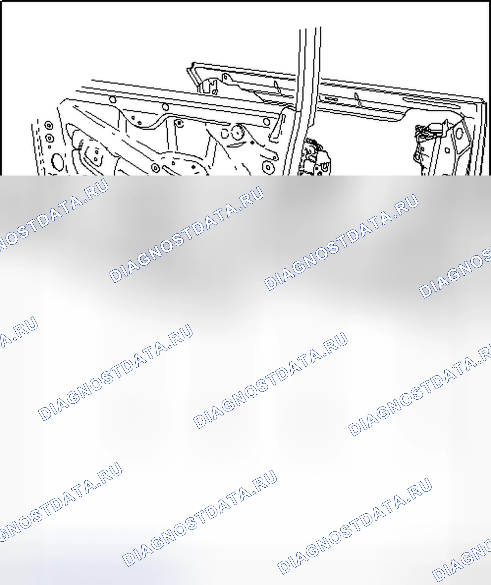 Рис. 115: ДВЕРНАЯ РУЧКА С ПРОКЛАДКОЙ КАБЕЛЯ (KESSY). Volkswagen Touareg I