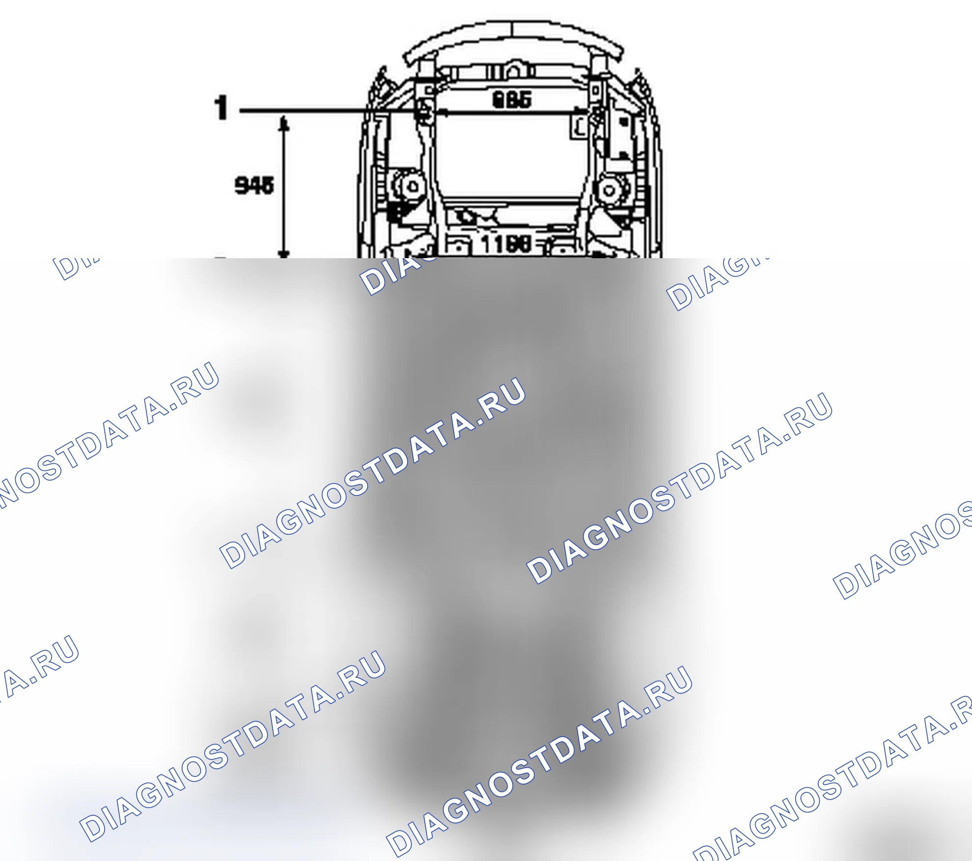 Вид снизу Модели F 68, F 69. Opel Vectra C