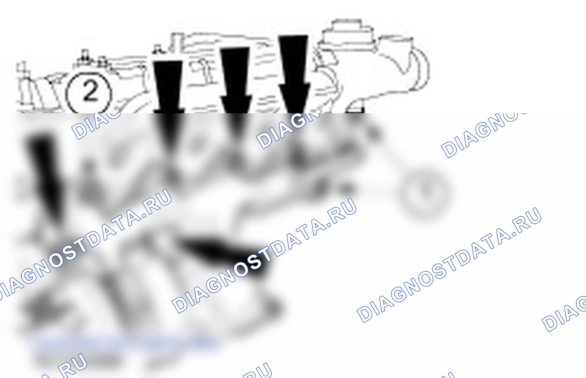 Разборка узла Головка блока цилиндров. Ford Mondeo II