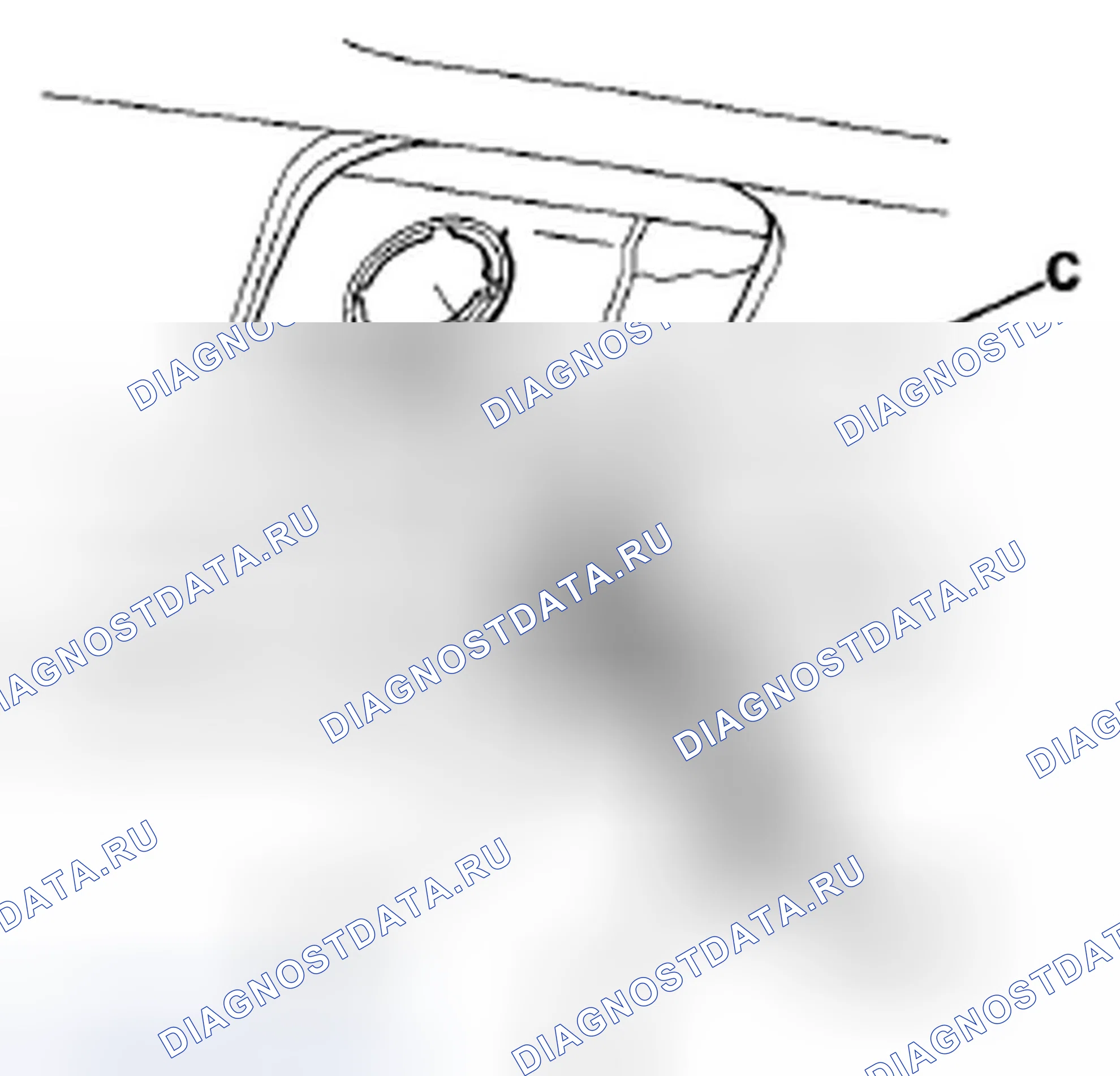 Рис. 24: Замена тормозного фонаря высокого монтажа. Acura TSX II