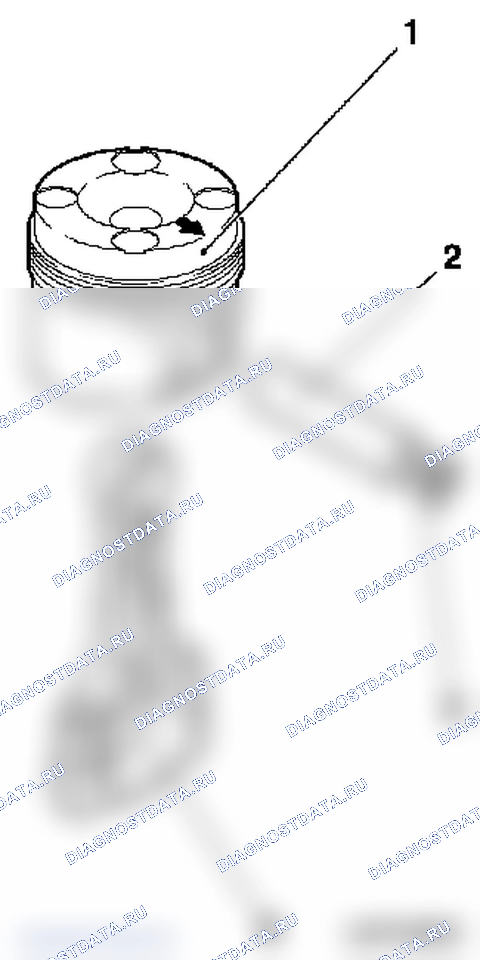 Поршень с шатуном дизельного двигателя Z 13 DT DOHC. Opel Corsa C