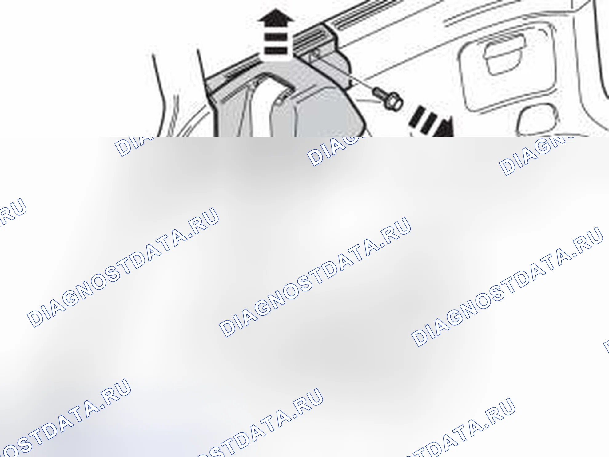 Рис. 358: ДЕМОНТАЖ. Volvo S40 II рестайлинг