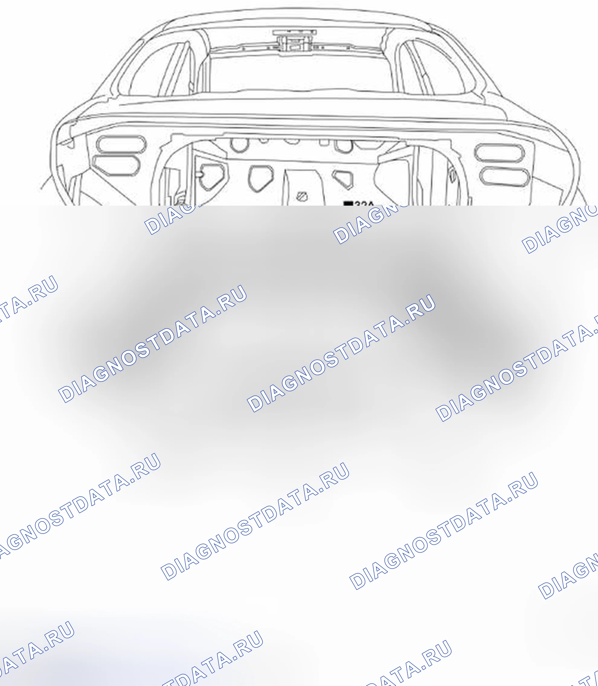 Рис. 125: Задний пол. Audi RS6 C8