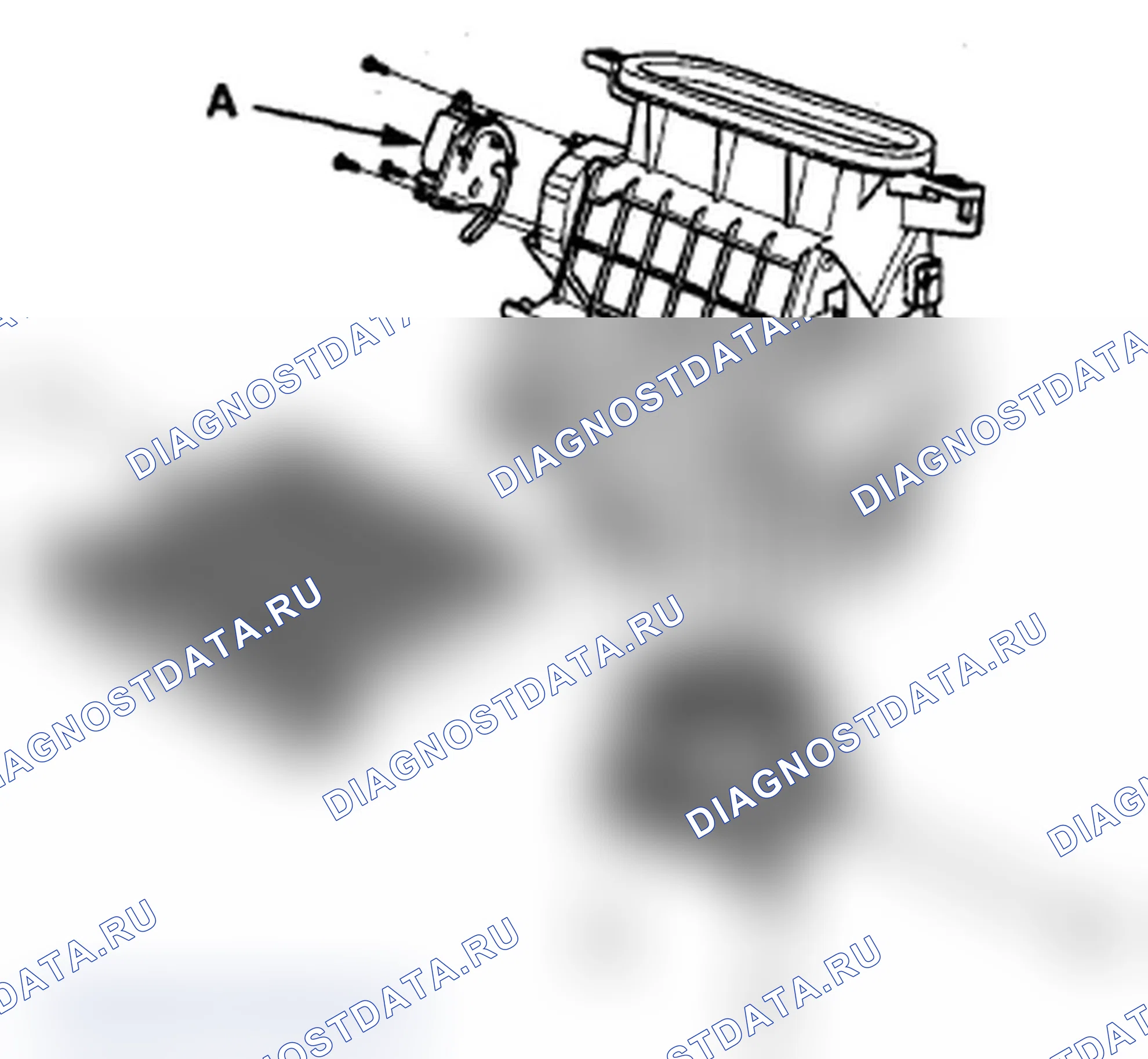 Рис. 209: Замена компонентов воздуходувки. Acura MDX II рестайлинг