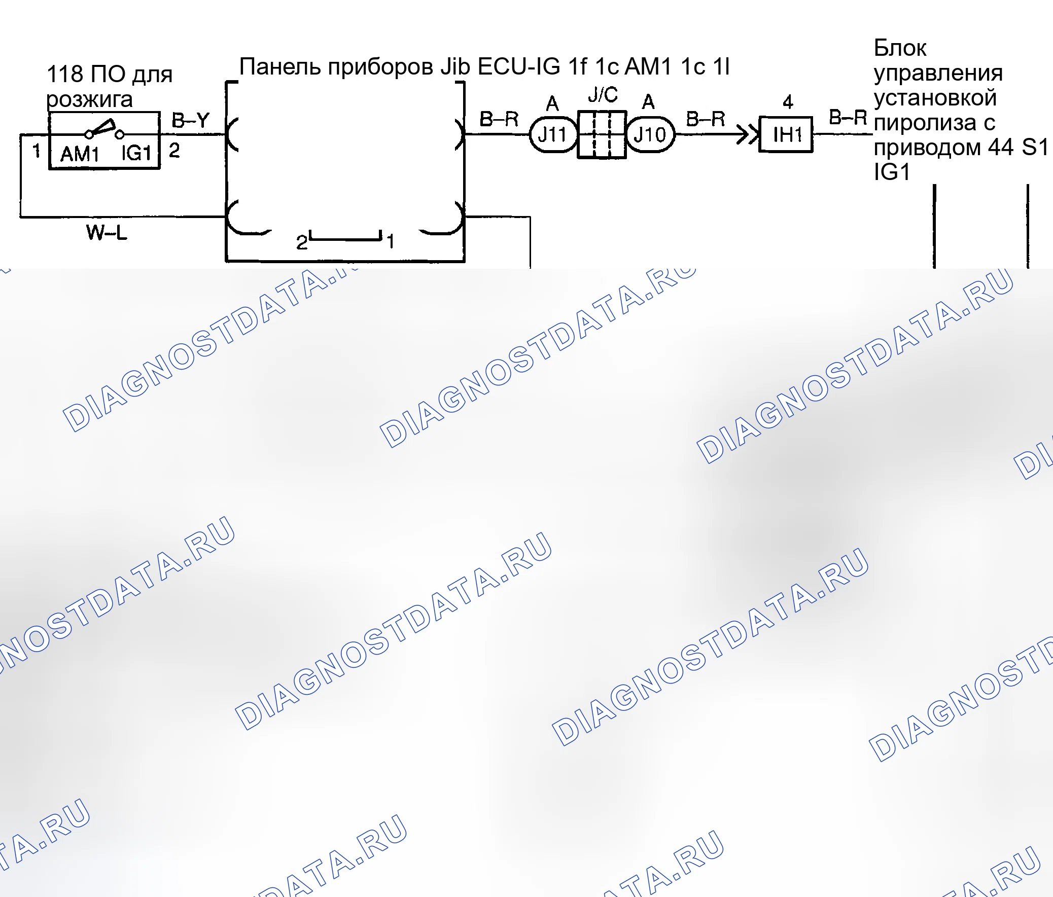 Рис. 102: электросхема. Toyota Sequoia I