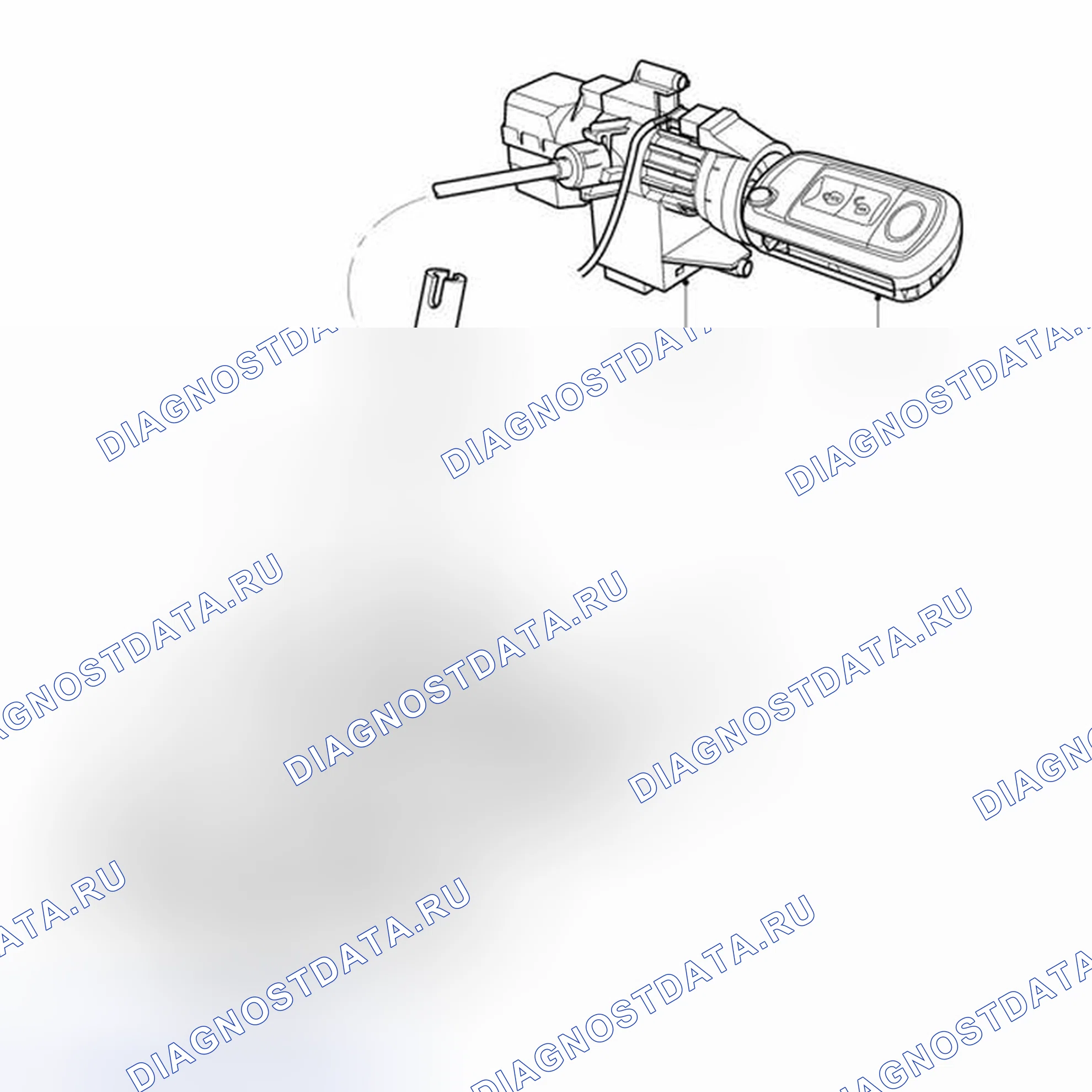 Рис. 83: МЕХАНИЗМ БЛОКИРОВКИ КЛЮЧА. Land Rover Range Rover L322