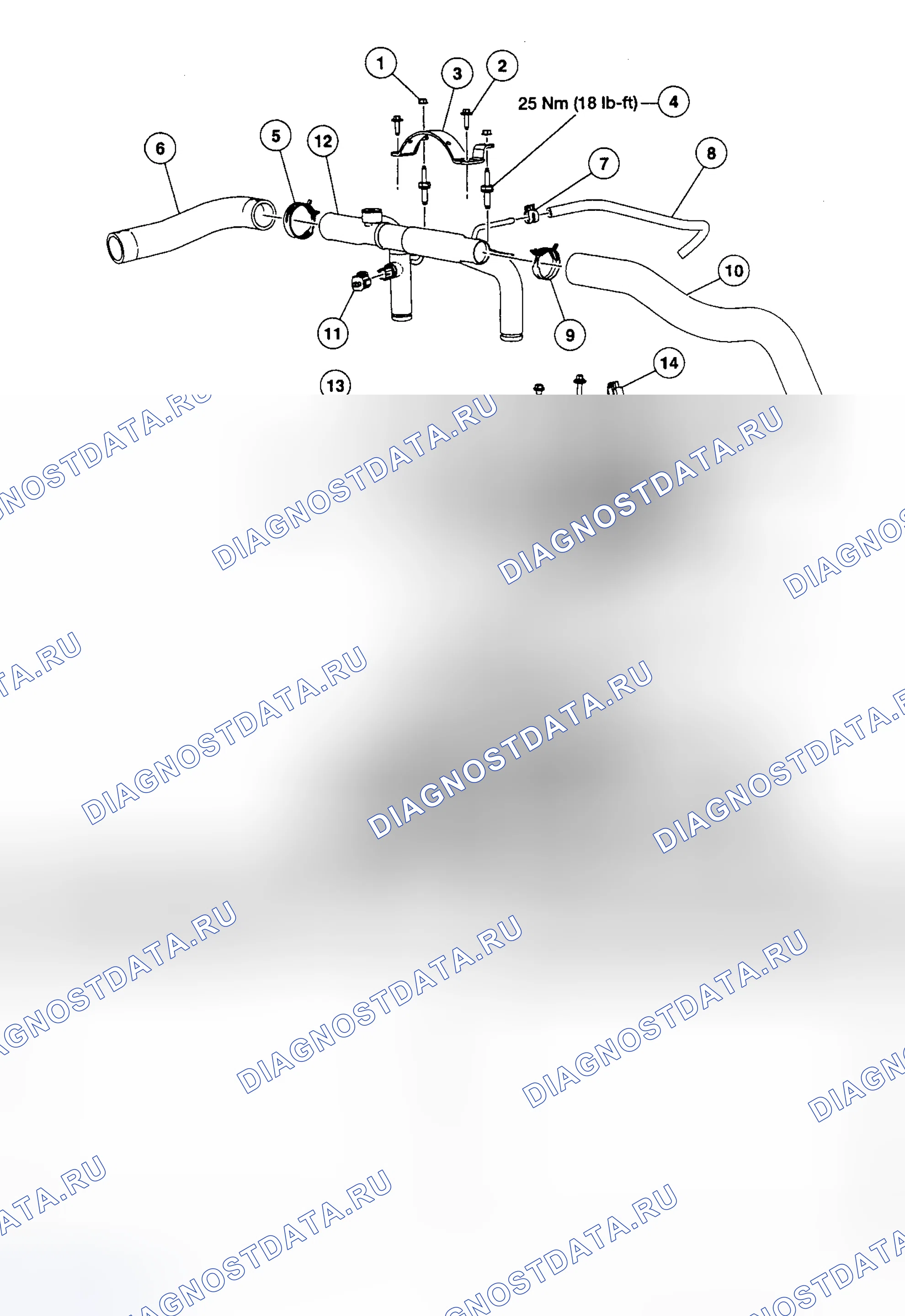 Рис. 4: Демонтаж и монтаж (нижний). Hyundai ix20 I рестайлинг