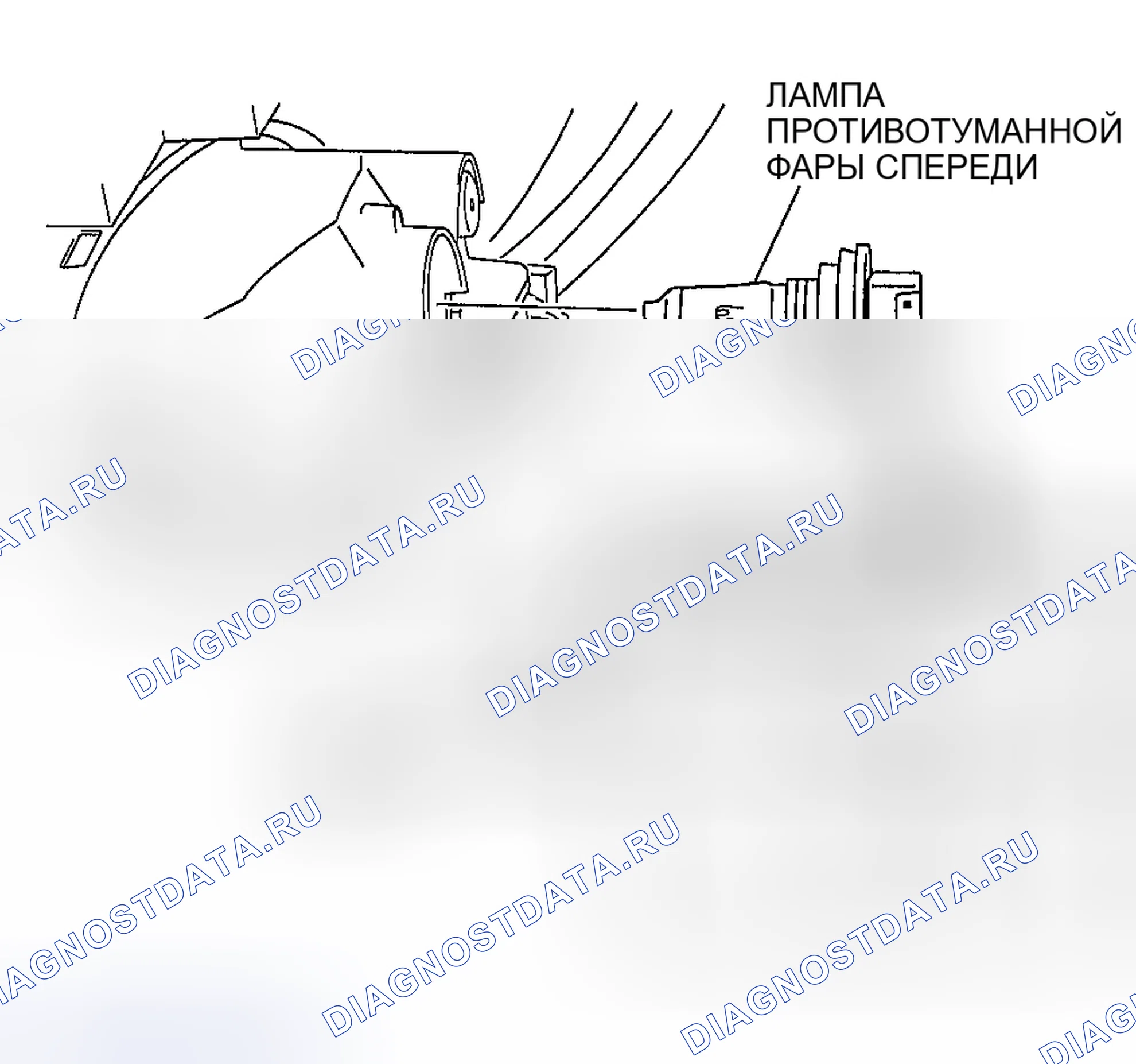 Рис. 25: СНЯТИЕ / УСТАНОВКА ПЕРЕДНЕЙ ЛАМПЫ ПРОТИВОТУМАННОЙ ФАРЫ. Honda CR-V III рестайлинг