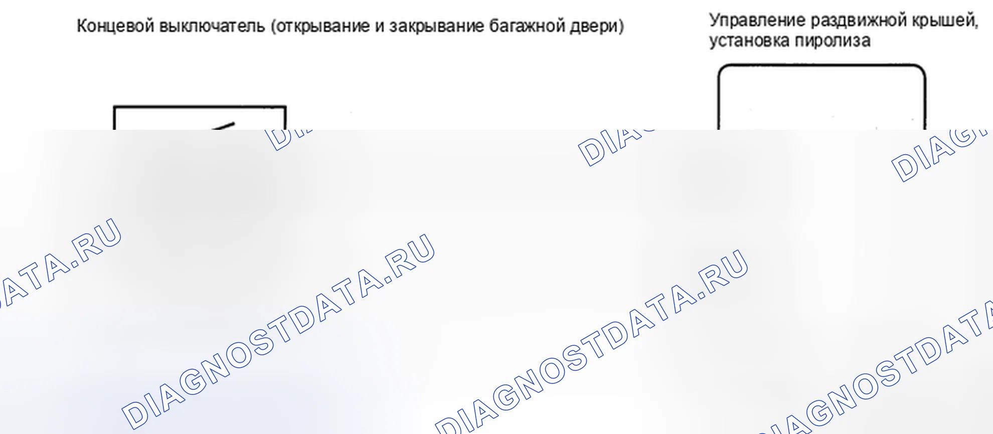 Рис. 103: Неисправность открытого переключателя багажной двери - схема электропроводки. Honda CR-V VI