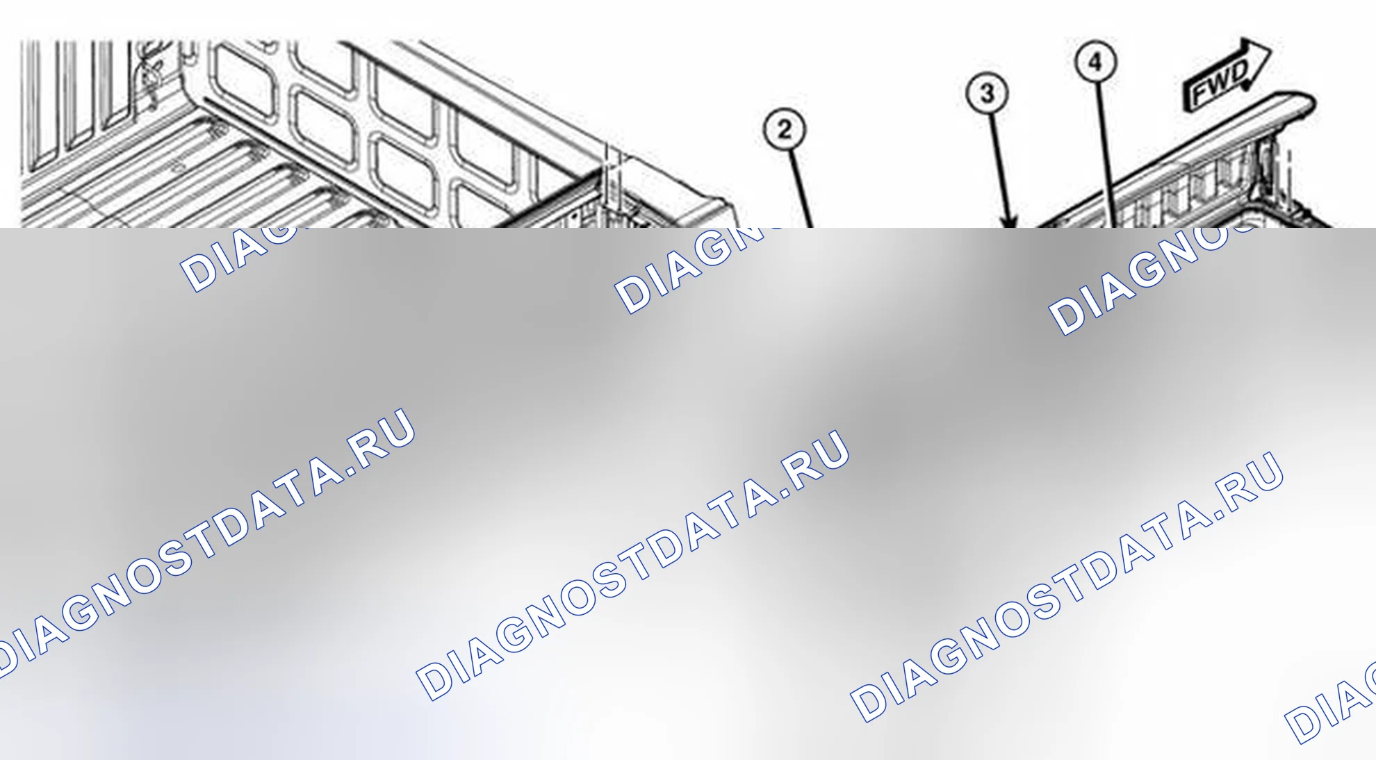 Рис. 85: ХРАНИЛИЩЕ RAM BOX. RAM Pickup 2500 