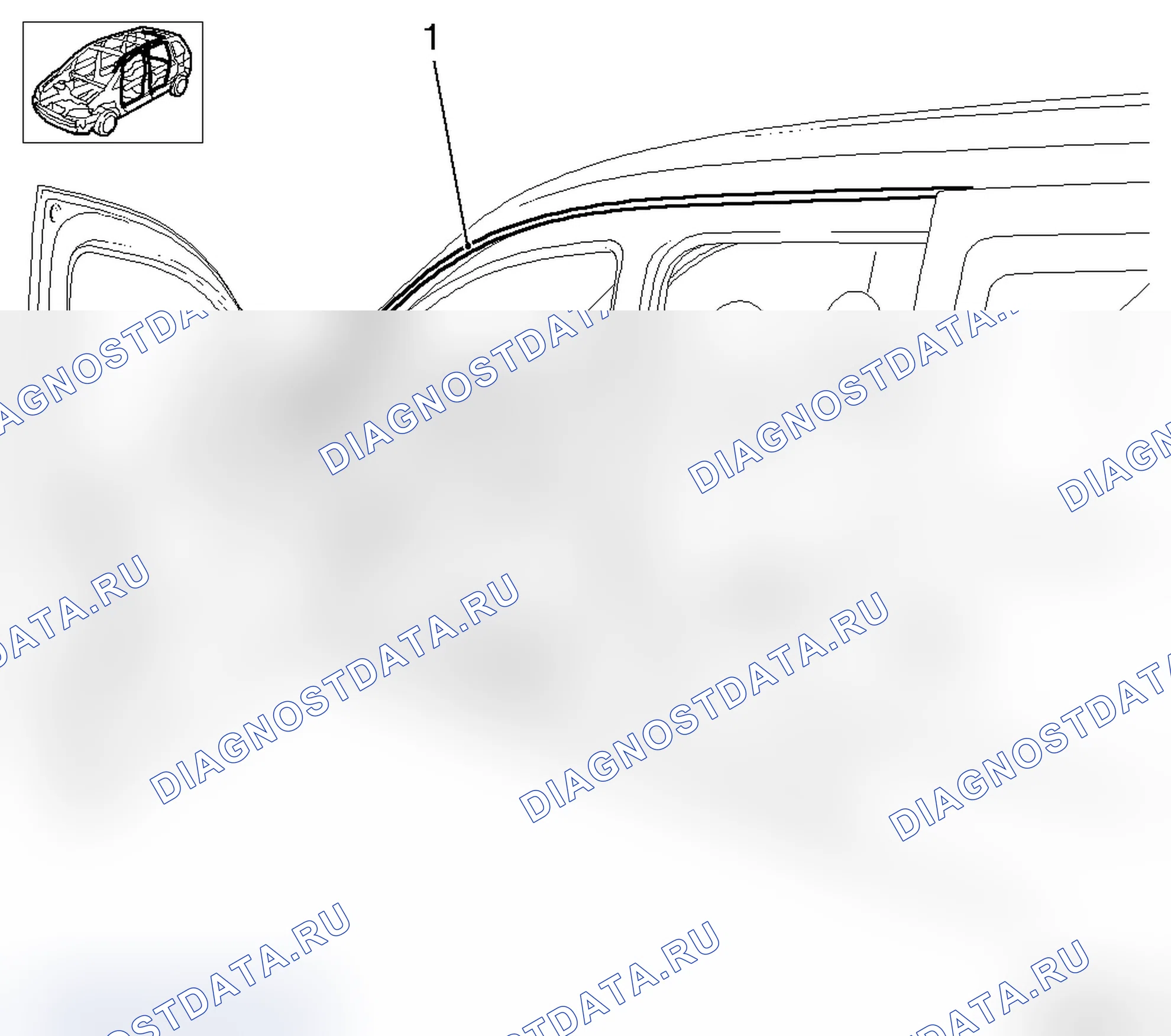 Заменить дополнительное уплотнение рамы крыши (модель F 06). Opel Corsa C
