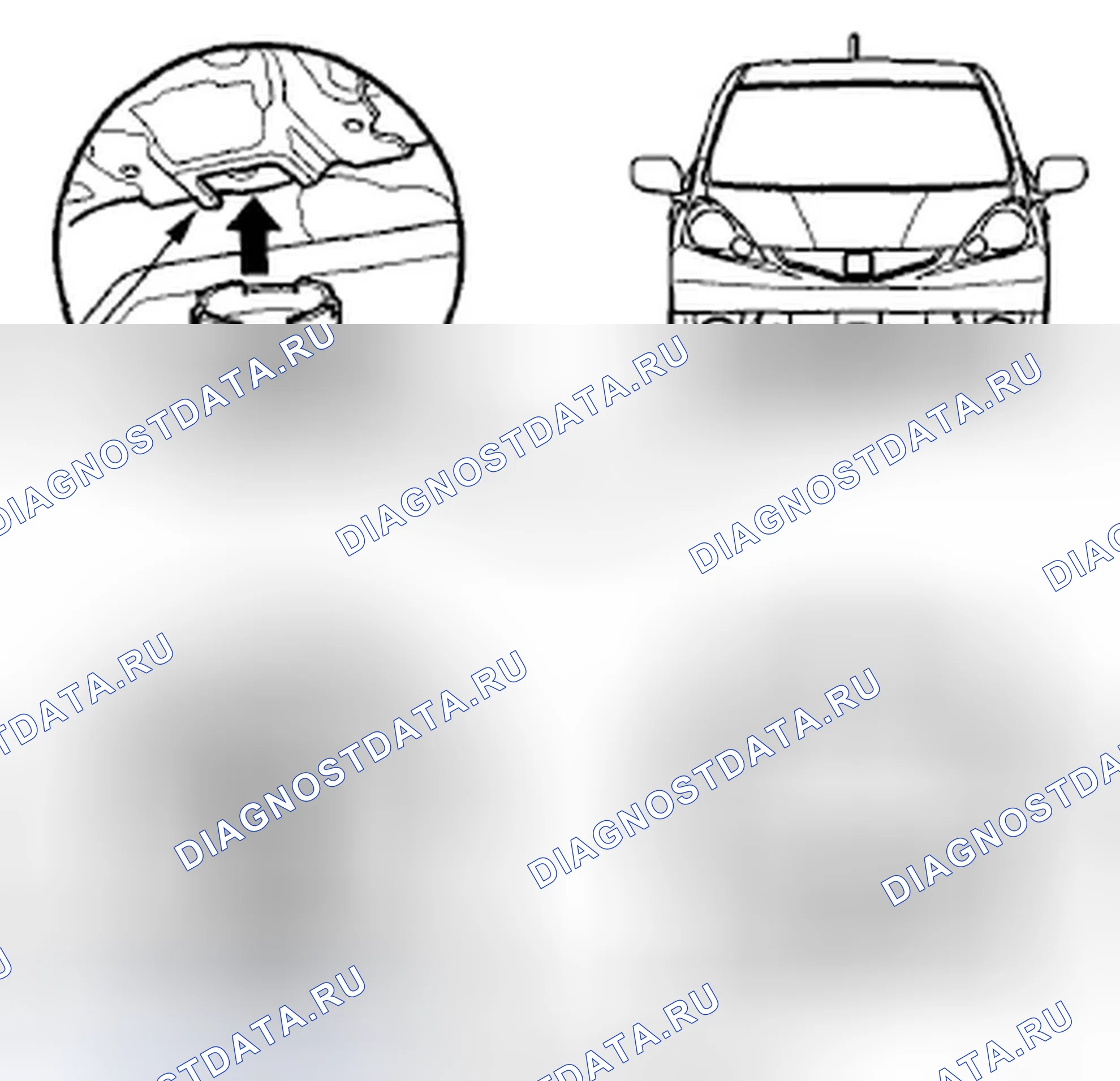 Рис. 22: Напольный домкрат. Honda Fit GE