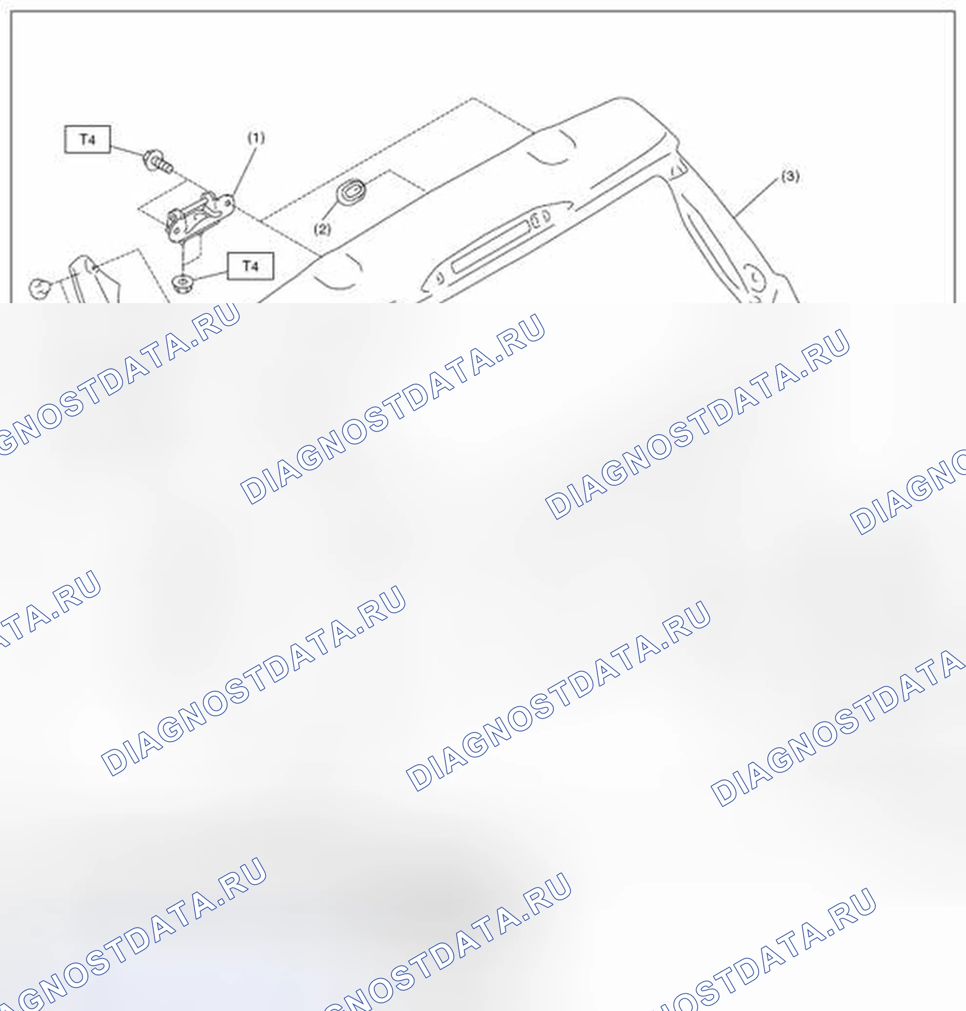 Рис. 84: ЗАДНИЕ ВОРОТА. Subaru Impreza WRX GE рестайлинг