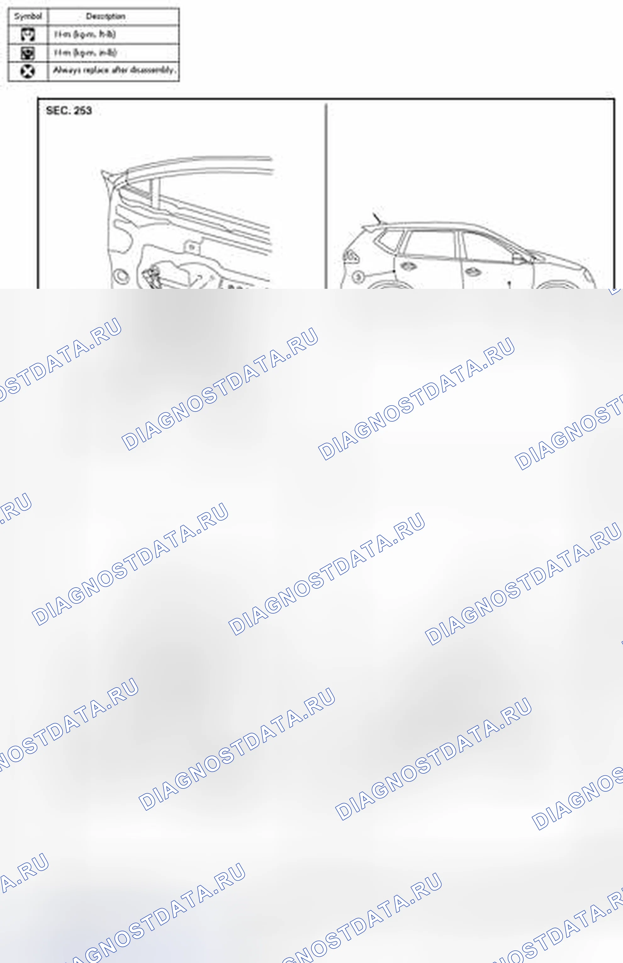 Рис. 17: Разнесенный вид. Nissan Rogue II