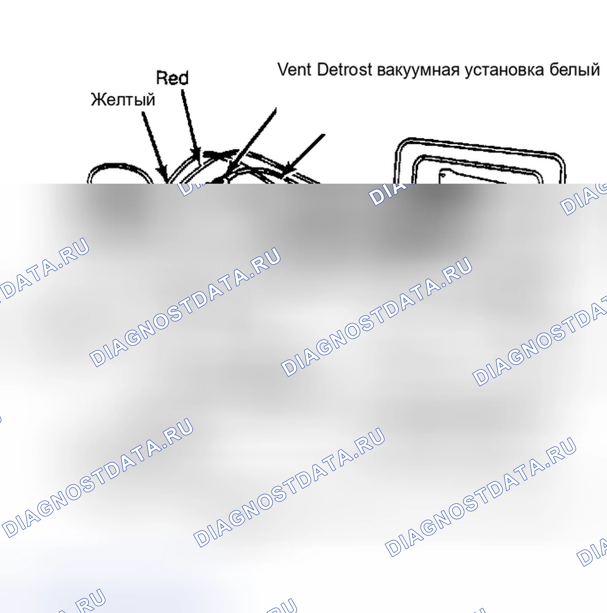 Рис. 4: Диаграмма вакуума A / C (кролик, Rabbit GTI и Rubbit Pickup). Volkswagen Jetta I
