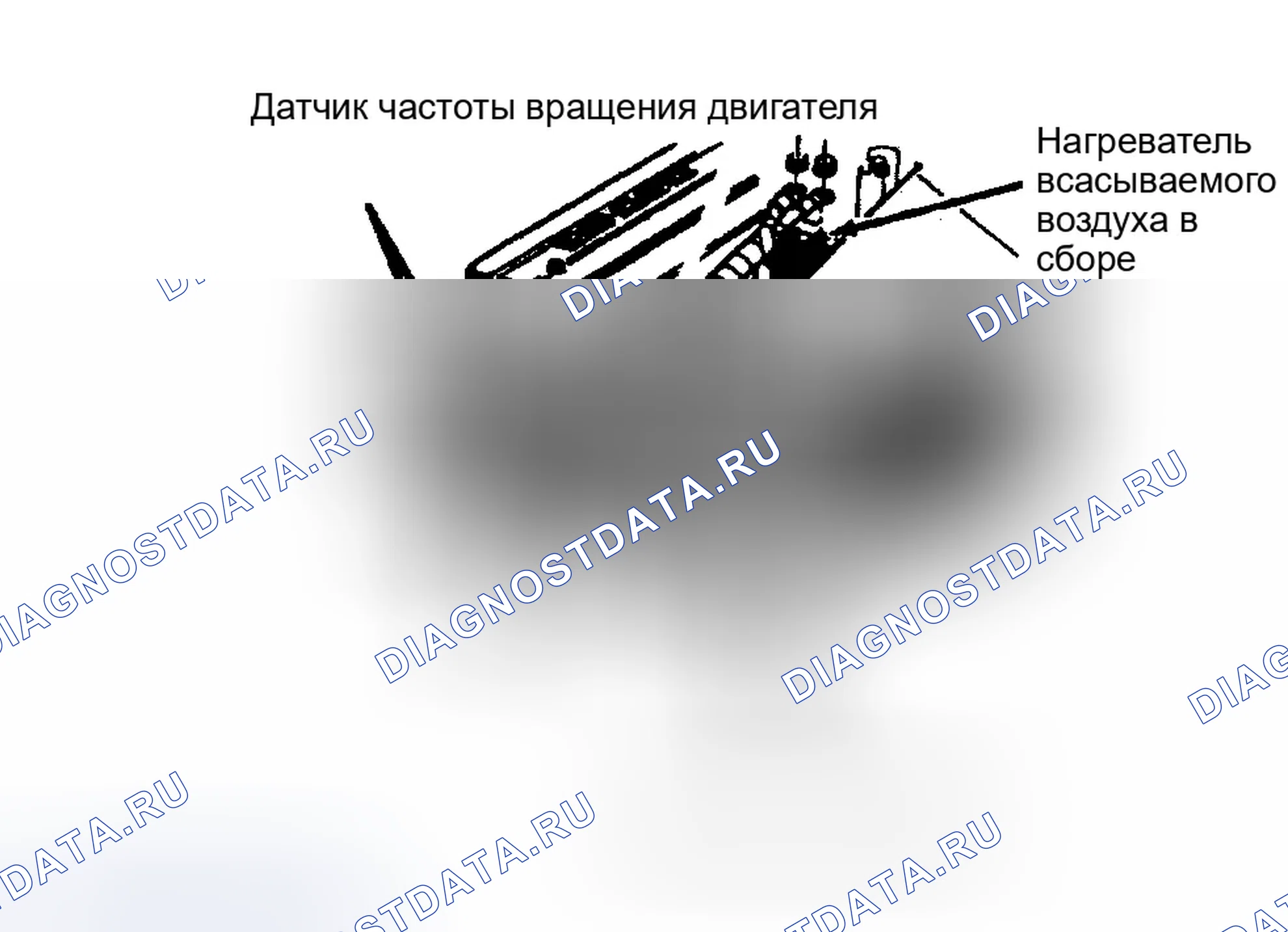 Рис. 12: Передняя часть двигателя (12V дизель). Dodge Pickup R3500 