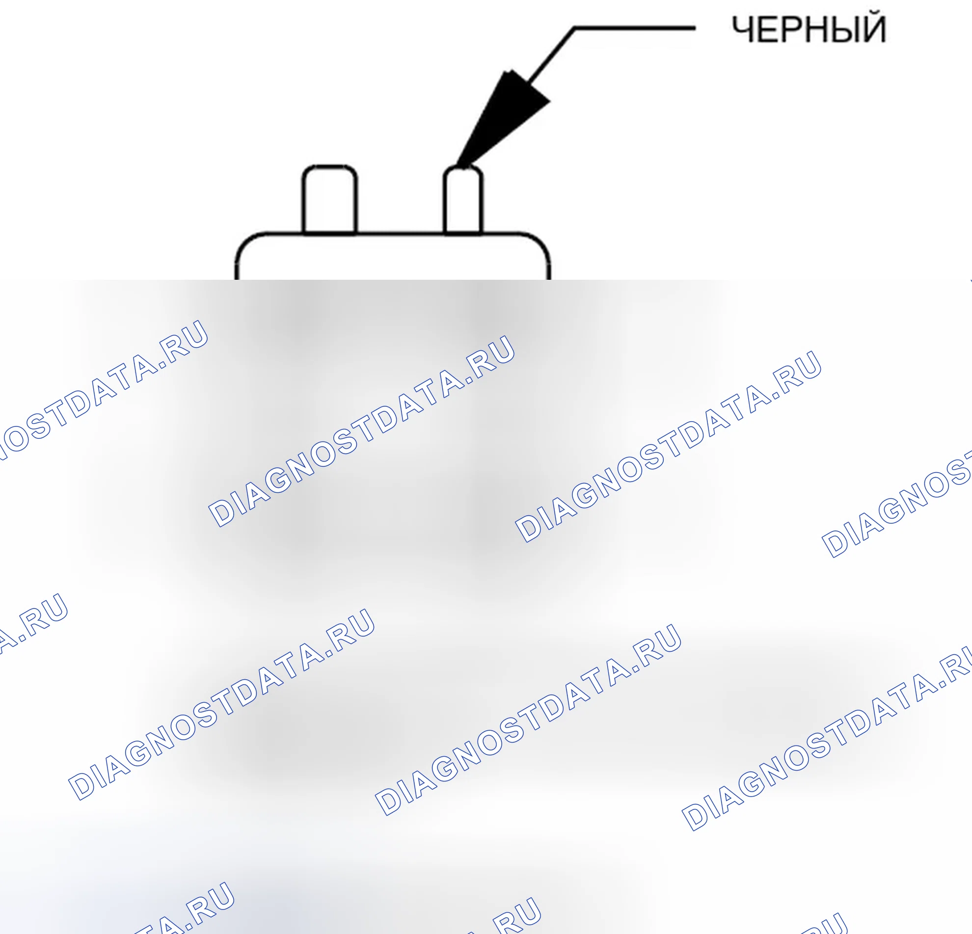 Рис. 223: Вид с торца разъема модуля электронных накладных расходов (C2). Jeep Compass I