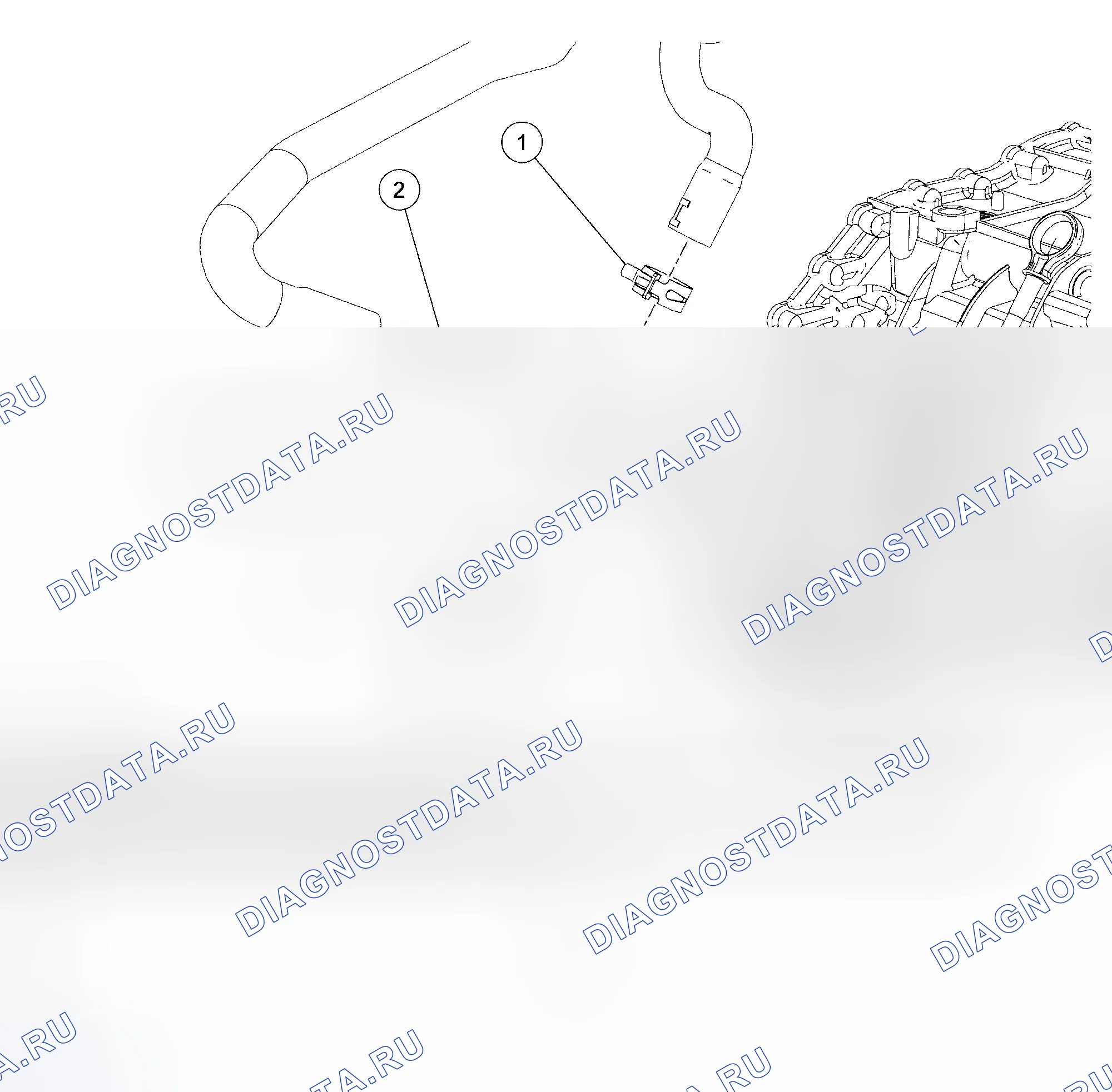 Рис. 227: Вспомогательный насос потока хладагента. Hyundai Mistra II
