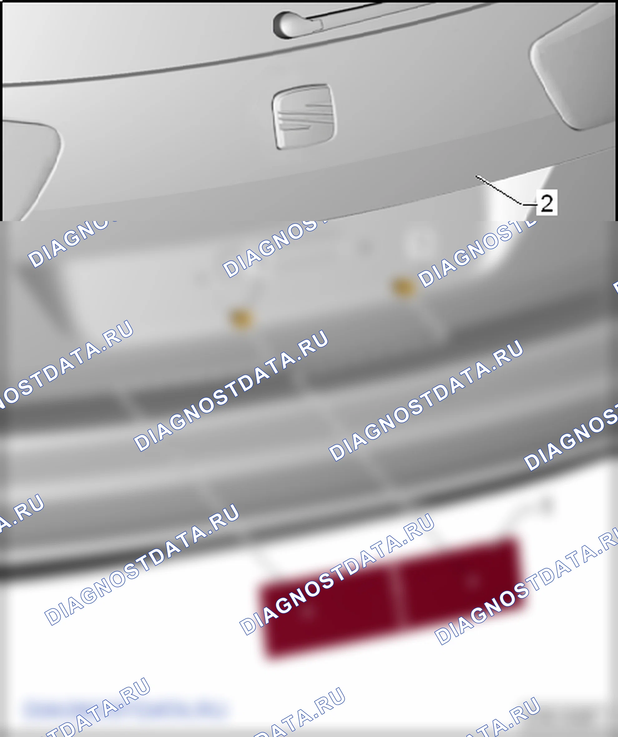 Дверь багажного отсека. SEAT Alhambra Ii