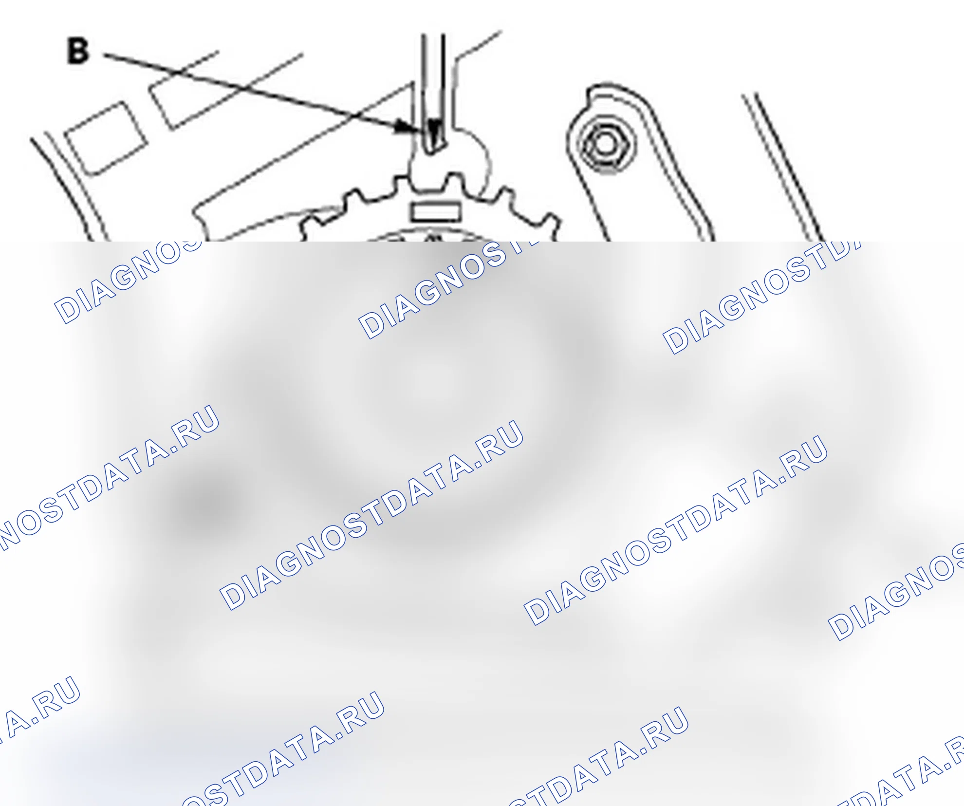 Рис. 57: Установка зубчатого ремня. Acura TL IV