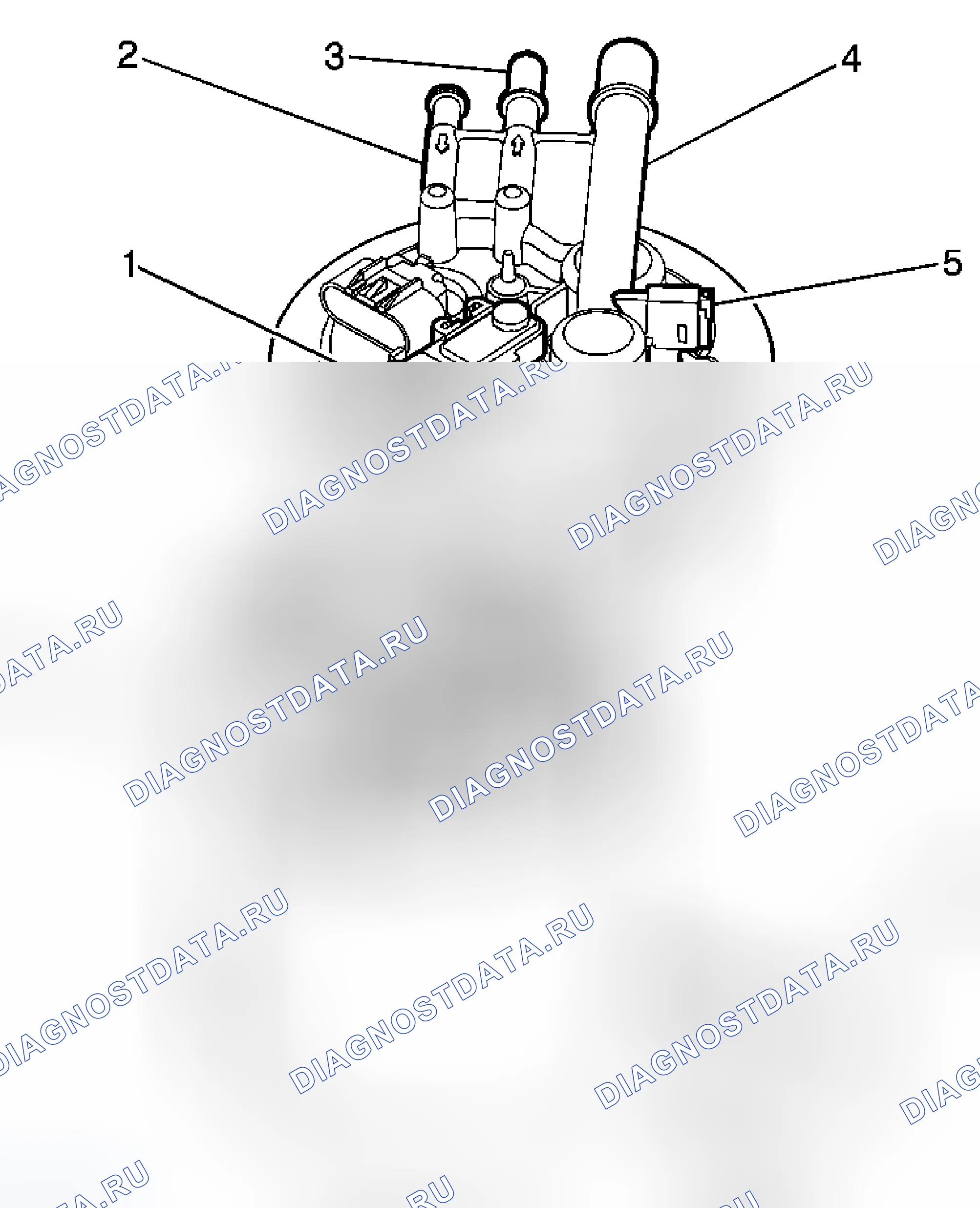 Рис. 92: Узел датчика топлива. Chevrolet Uplander I