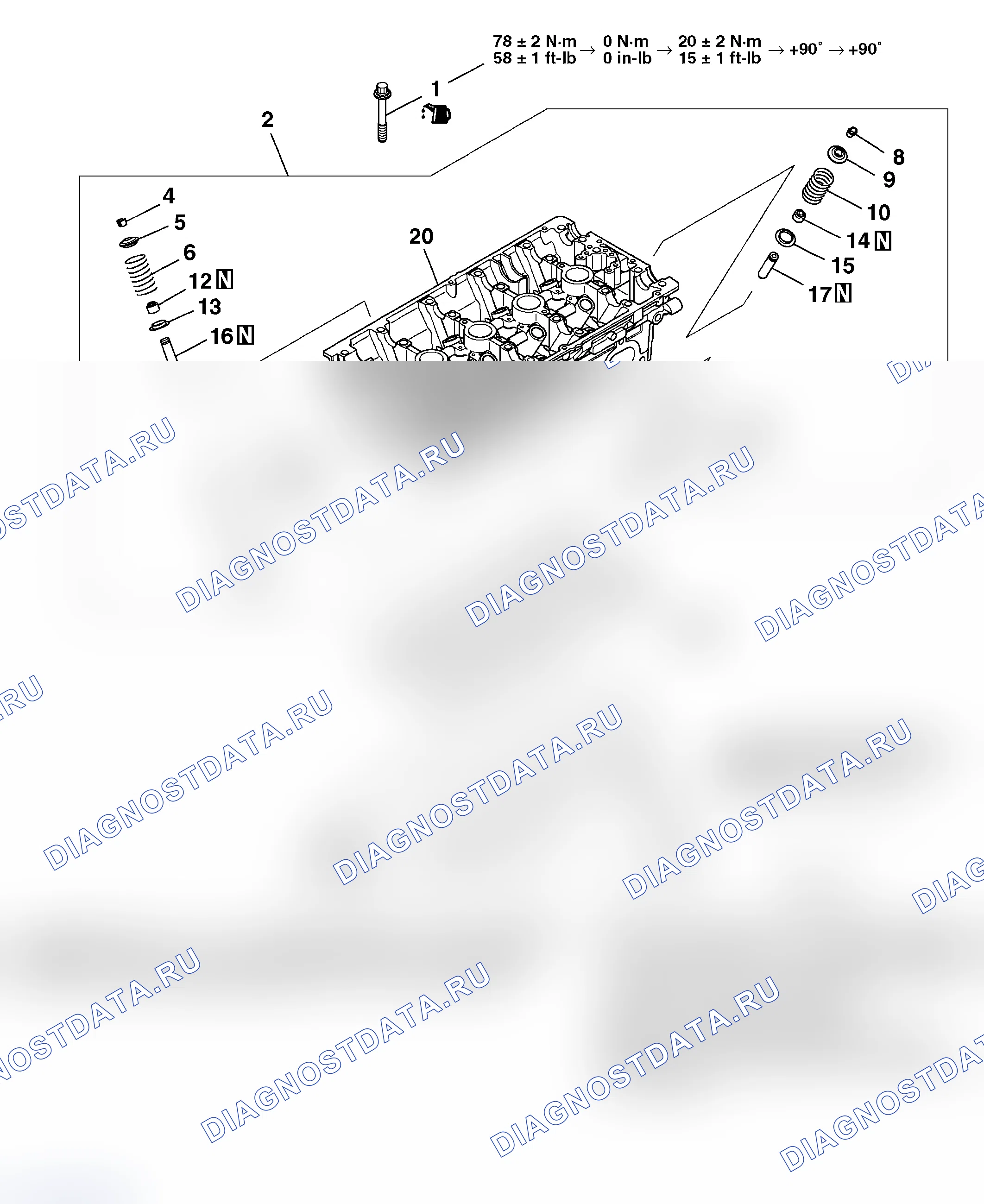 Рис. 817: ДЕМОНТАЖ И МОНТАЖ. Mitsubishi Lancer Evolution IX