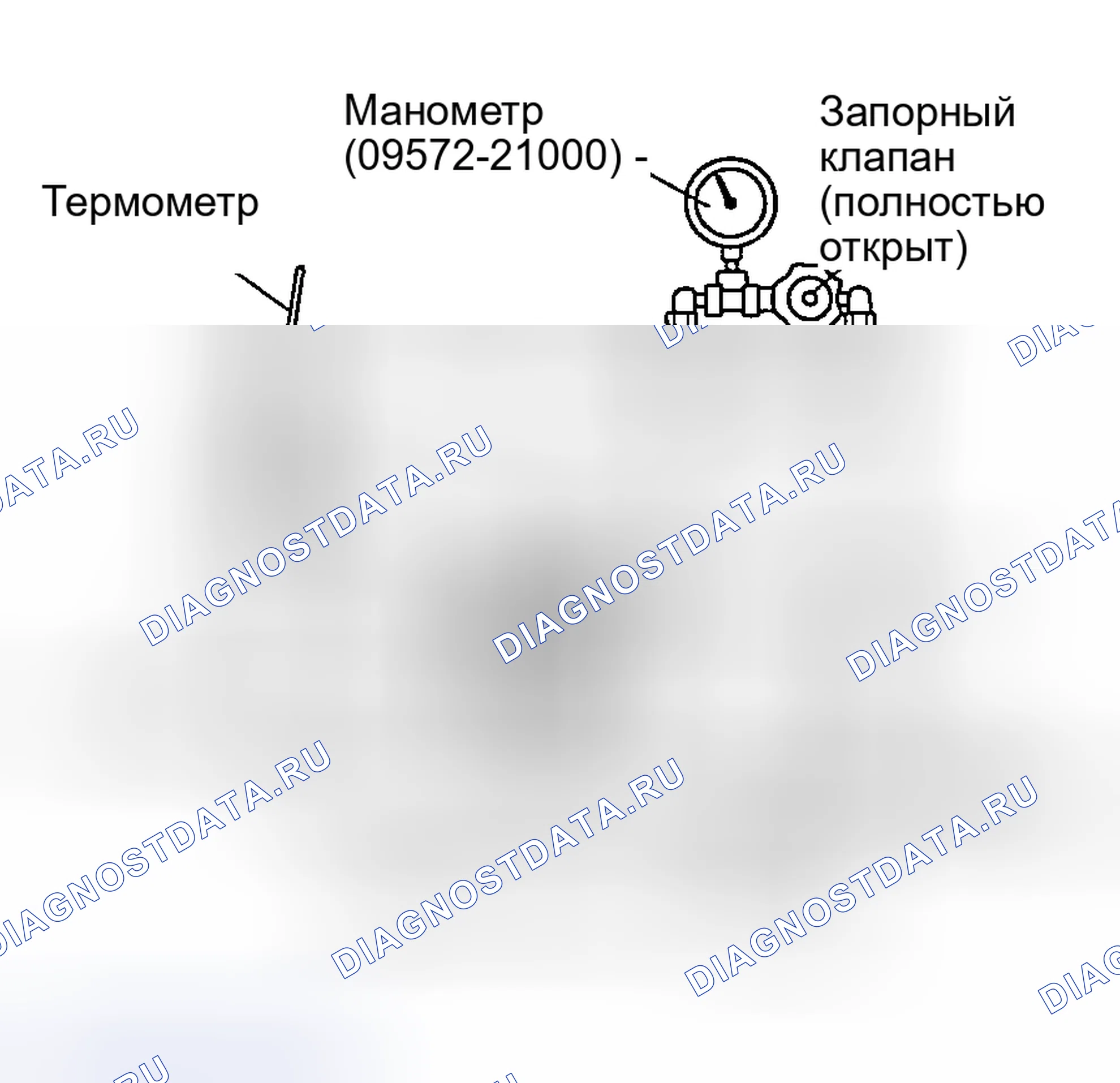 Рис. 16: ПРОВЕРКА ДАВЛЕНИЯ В РЕЖИМЕ ХОЛОСТОГО ХОДА. Geely Tugella I рестайлинг