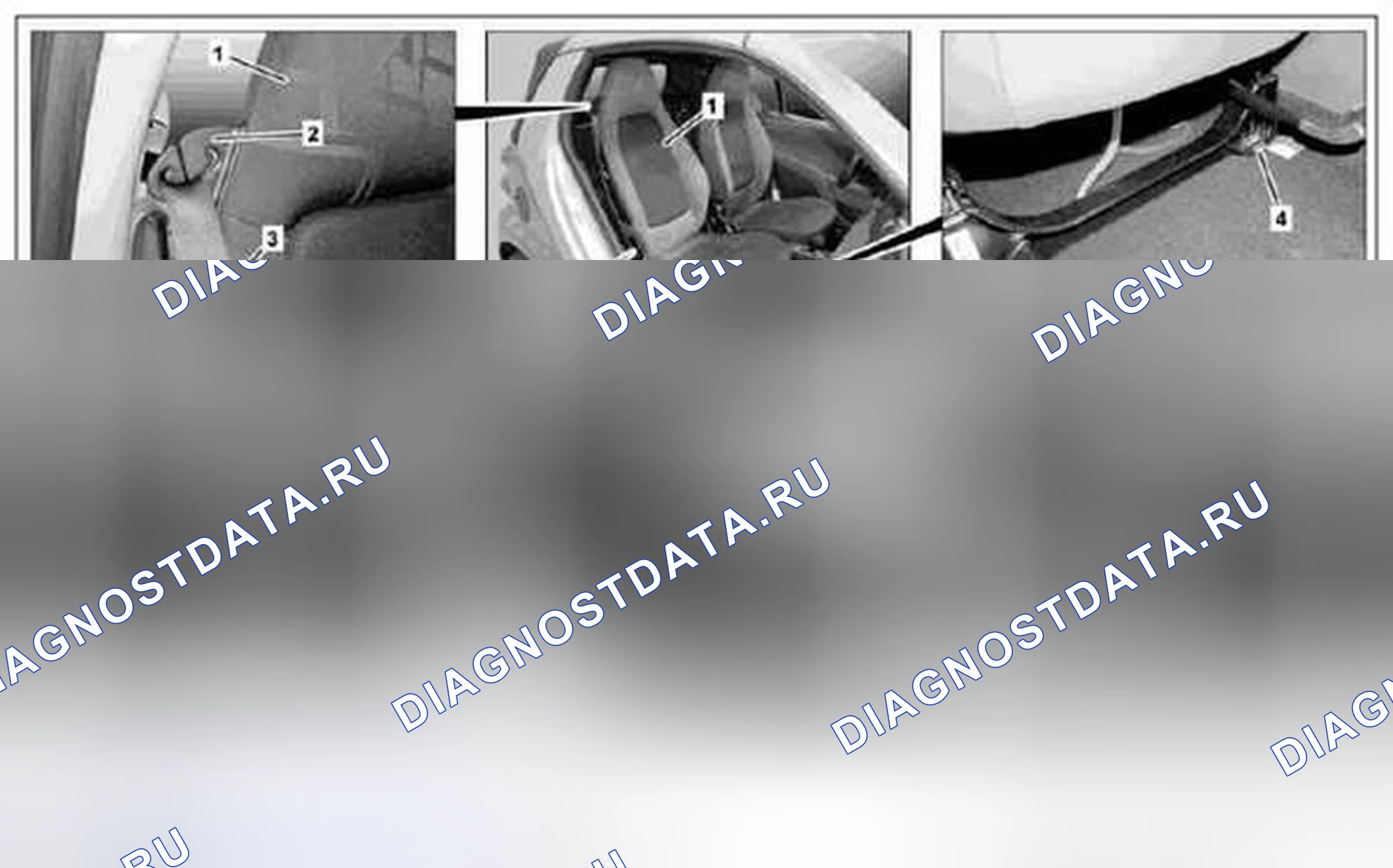 Рис. 125: Снять / установить пассажирское сиденье - AR91.10-P-1020MCU. Kia Soul I